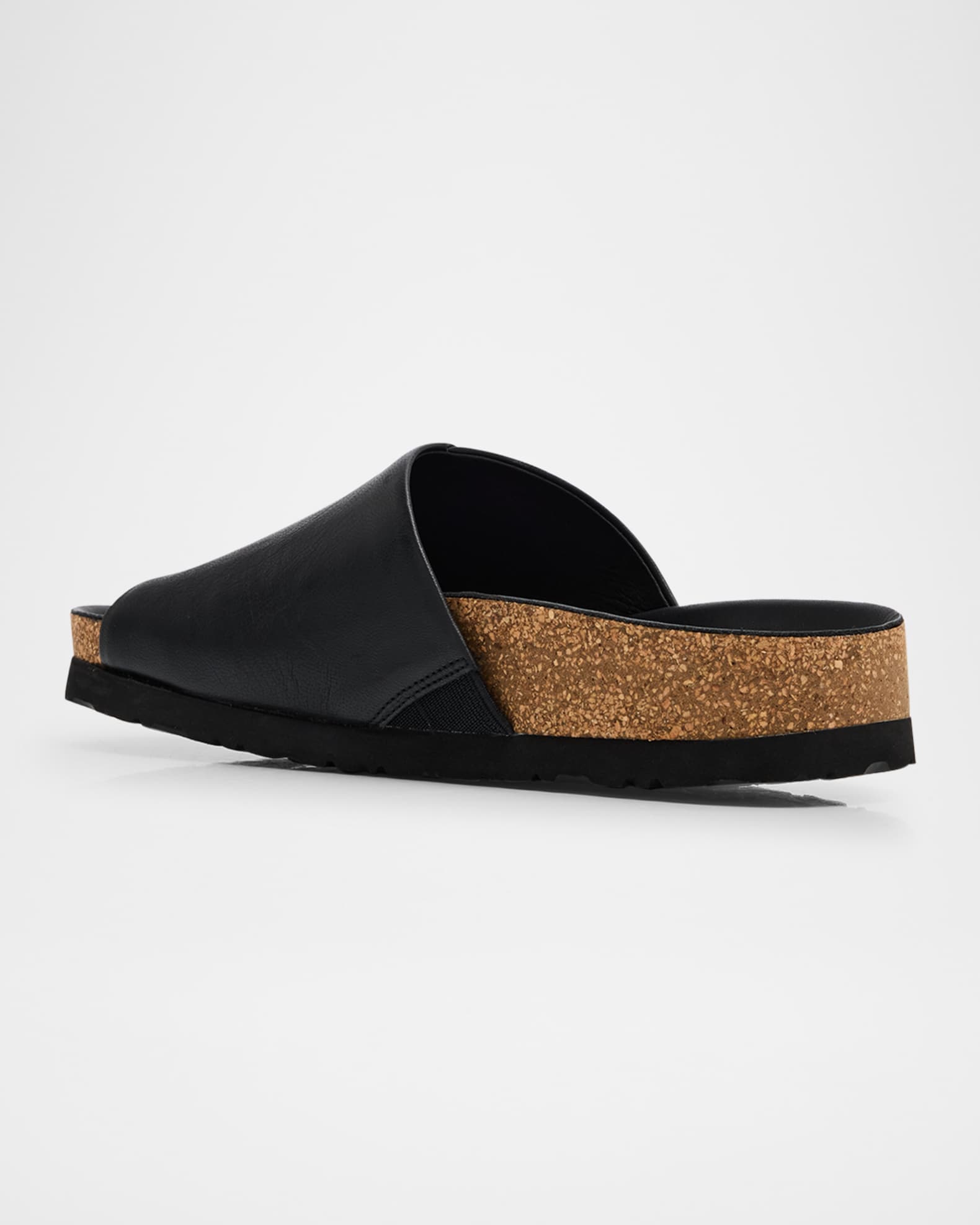 Code Leather Slide Sandals 1