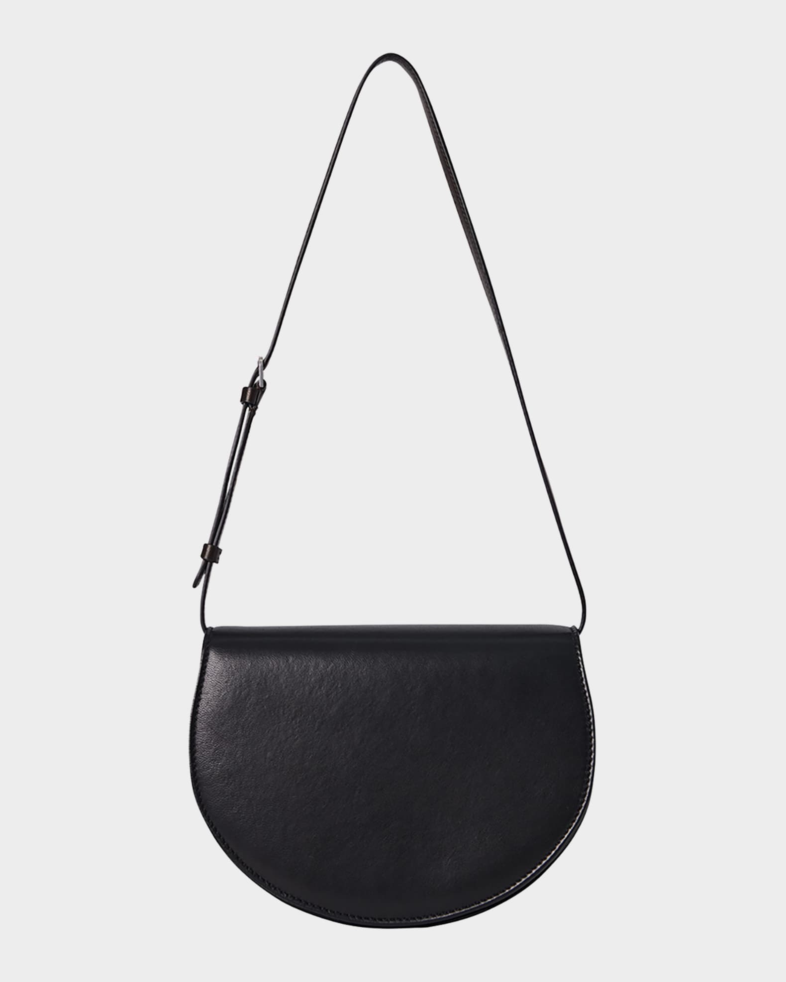 Canteen Saddle Shoulder Bag in Napa Leather  0