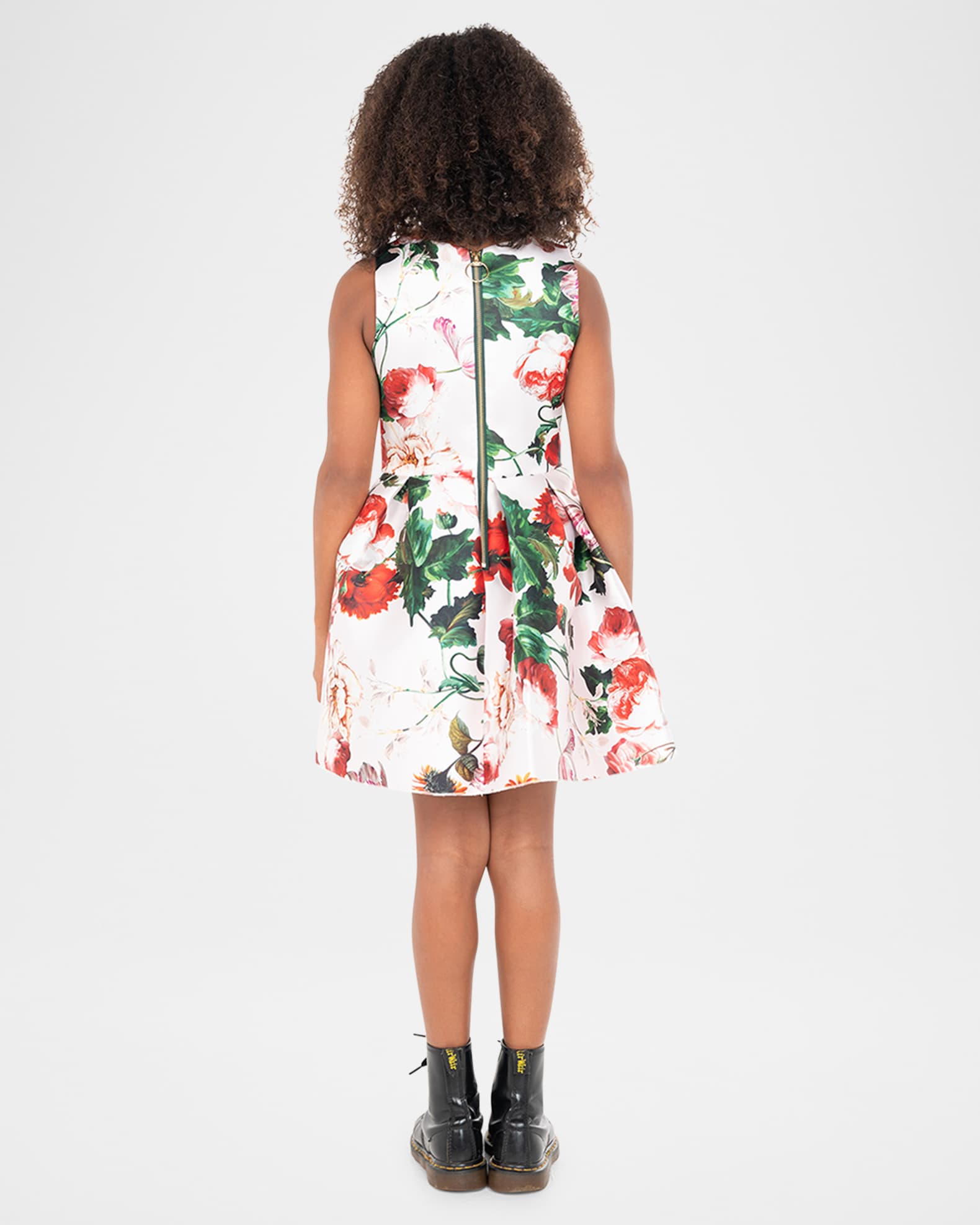 Girl's Sophia Large Floral-Print Dress, Size 7-16 1