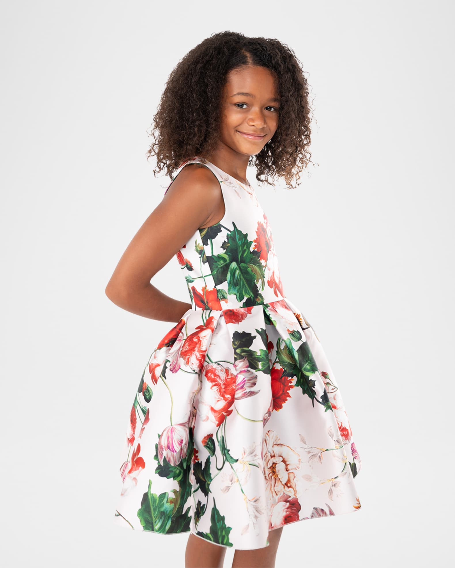 Zoe Girl s Sophia Large Floral Print Dress Size 7 16 Neiman Marcus