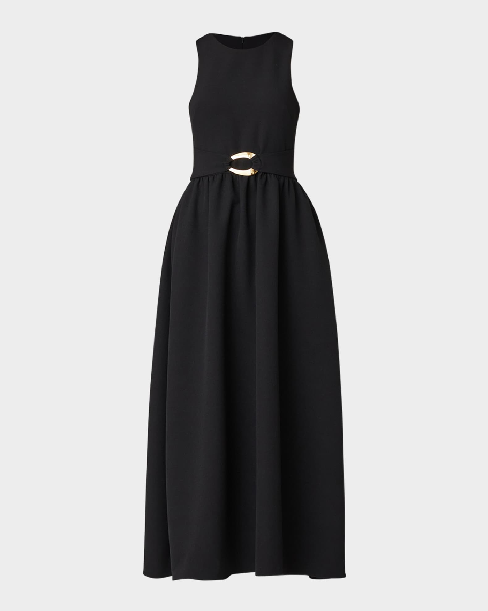 Scuba cutaway neckline midi dress on sale