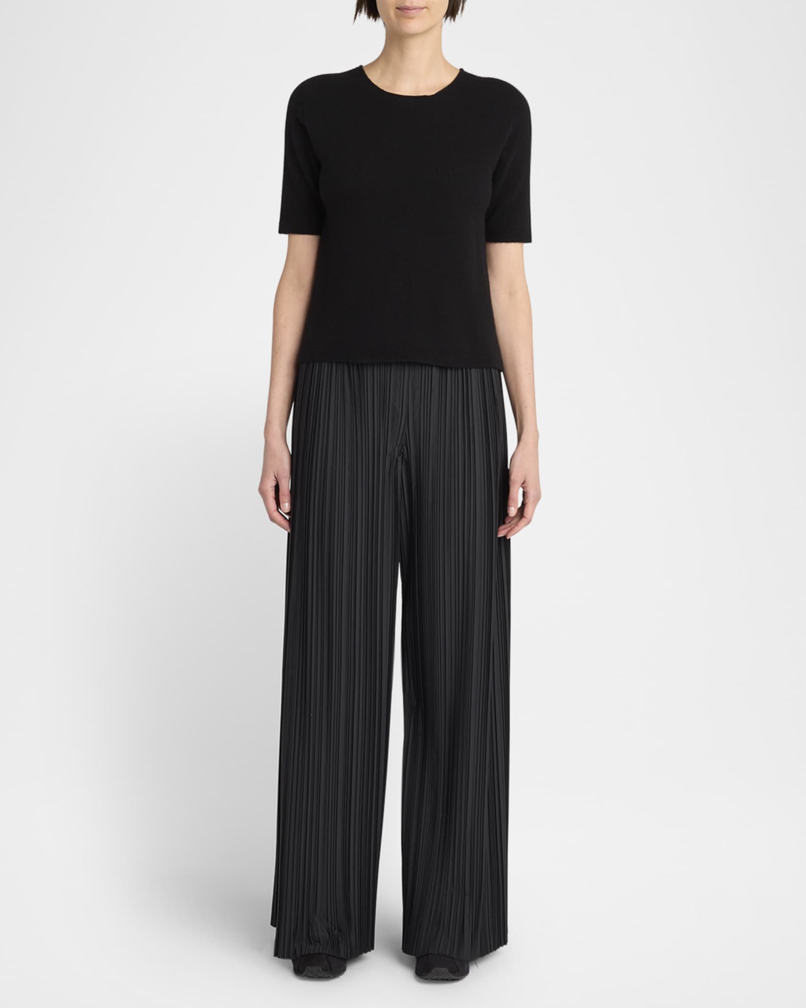 THE ROW Gala Wide-Leg Pleated Pants | Neiman Marcus