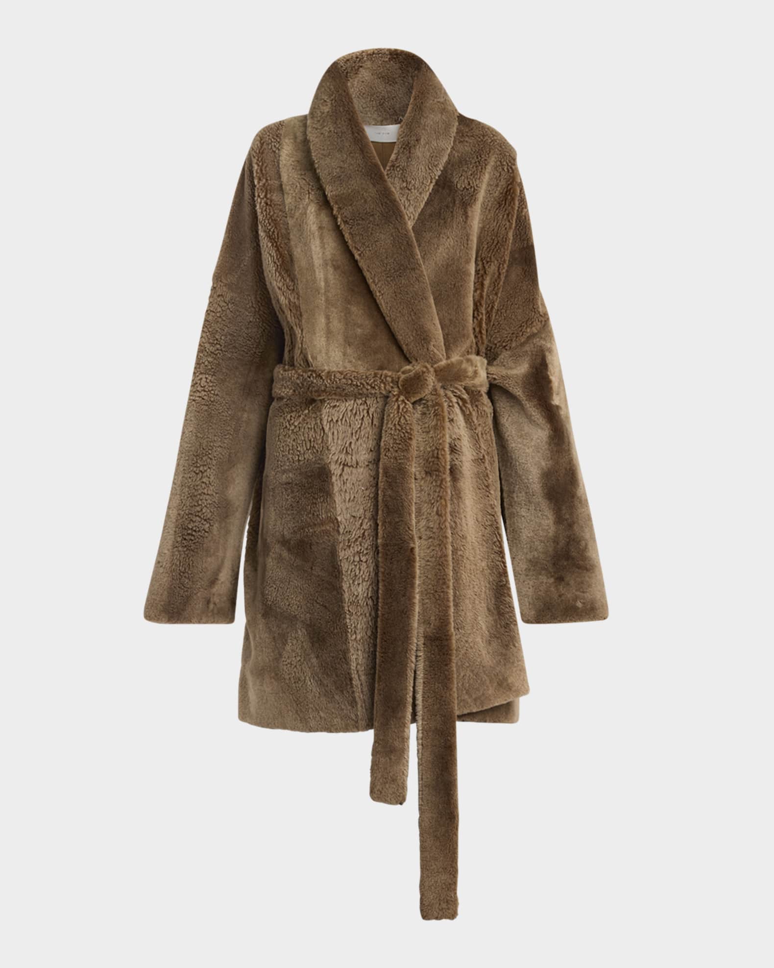 Lucja Belted Shearling Coat