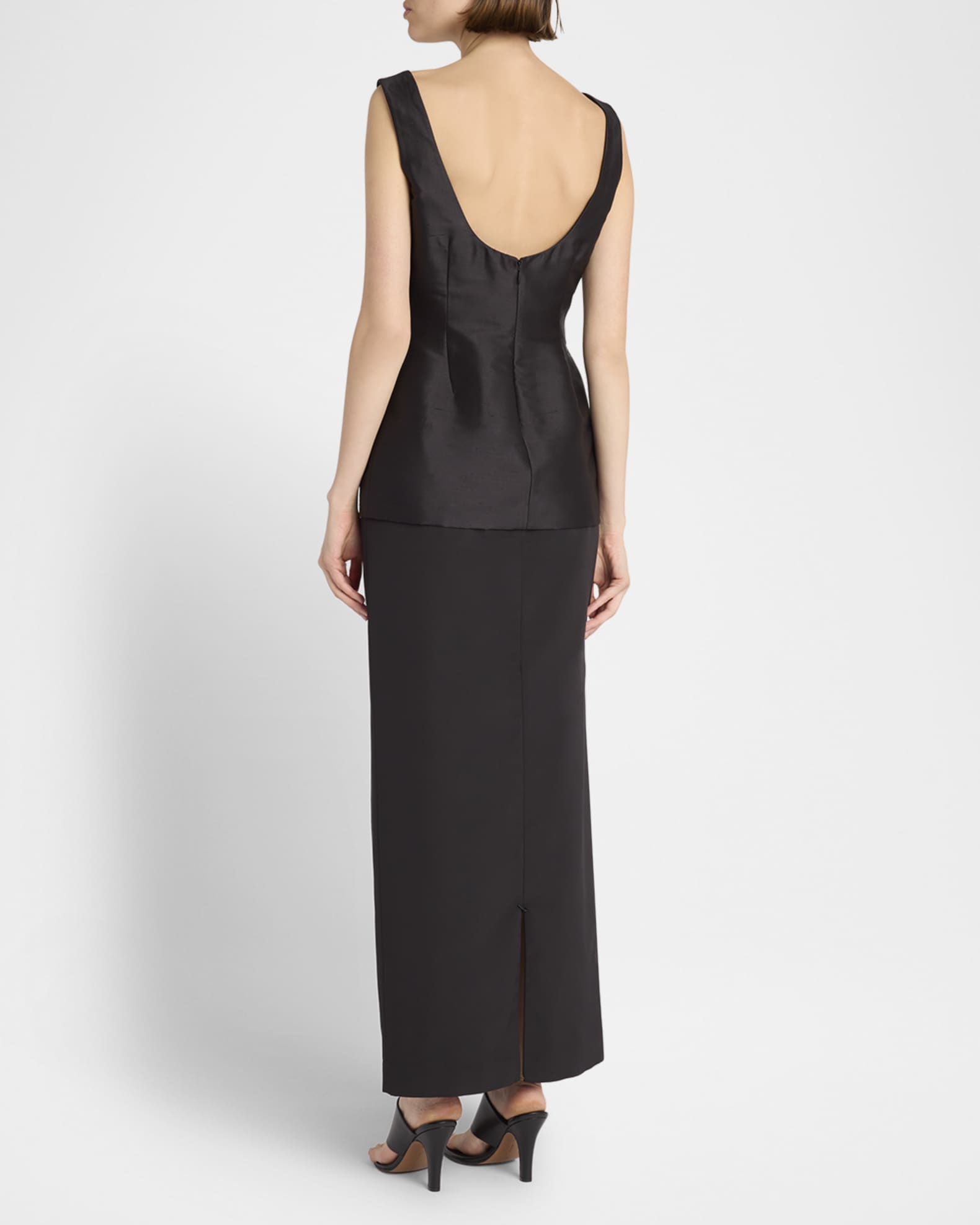 Bartelle Long Wool Pencil Skirt 1