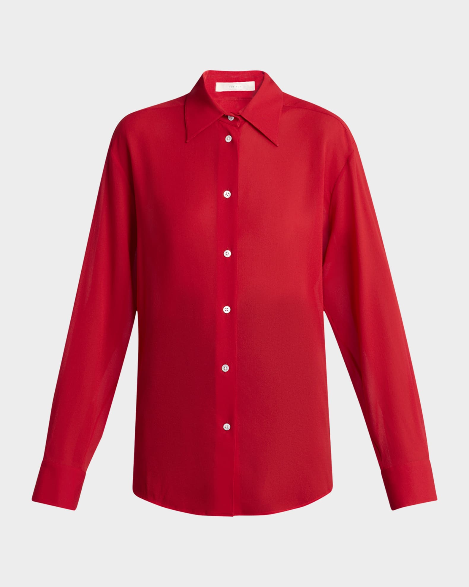 Elia Button Down Silk Blouse 0