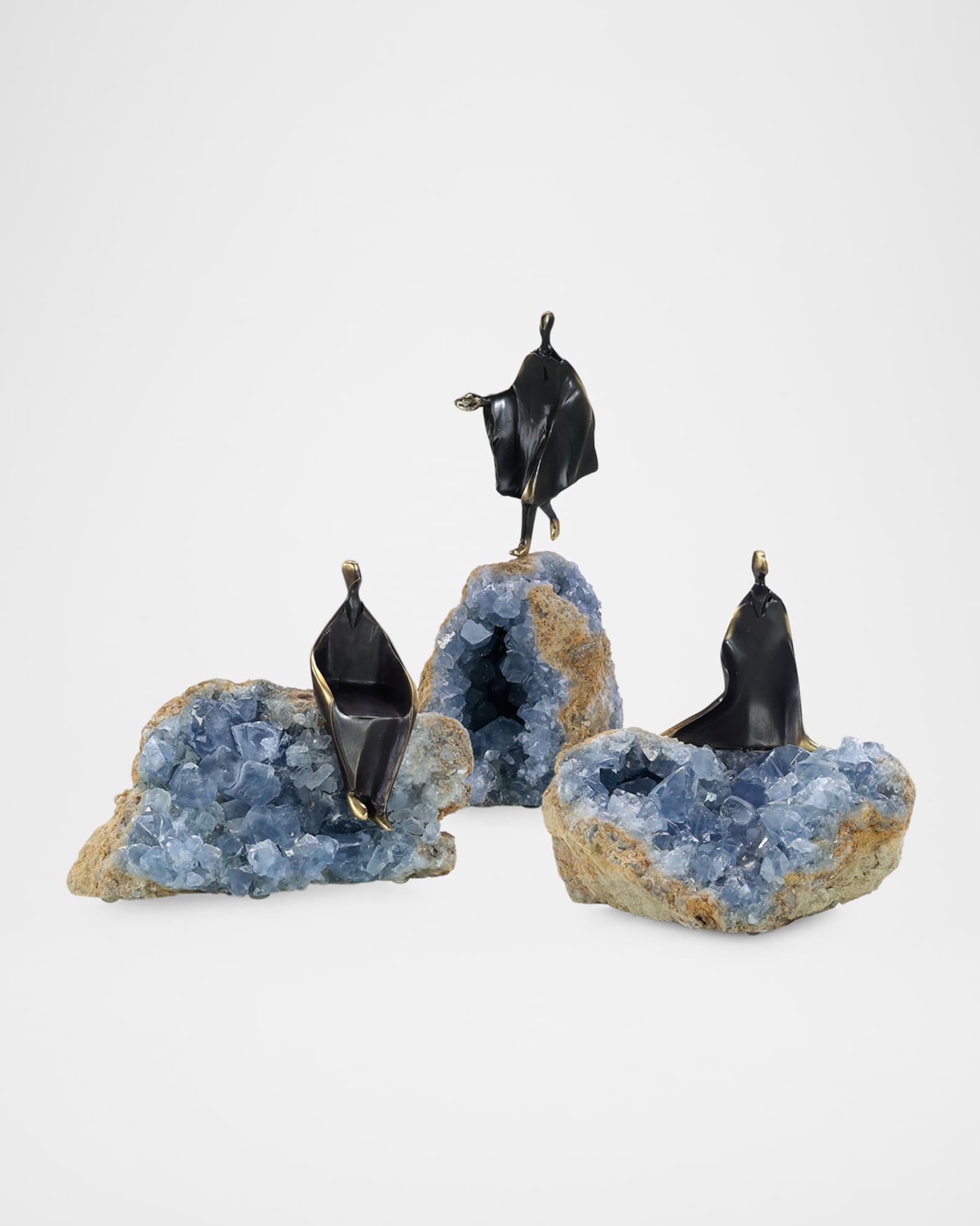Cloaked Figure Sculpture on Kyanite I 1
