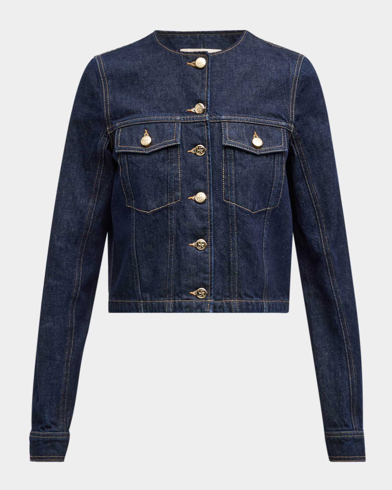 Ulla Johnson The Sabine Tailored Denim Jacket Tigris