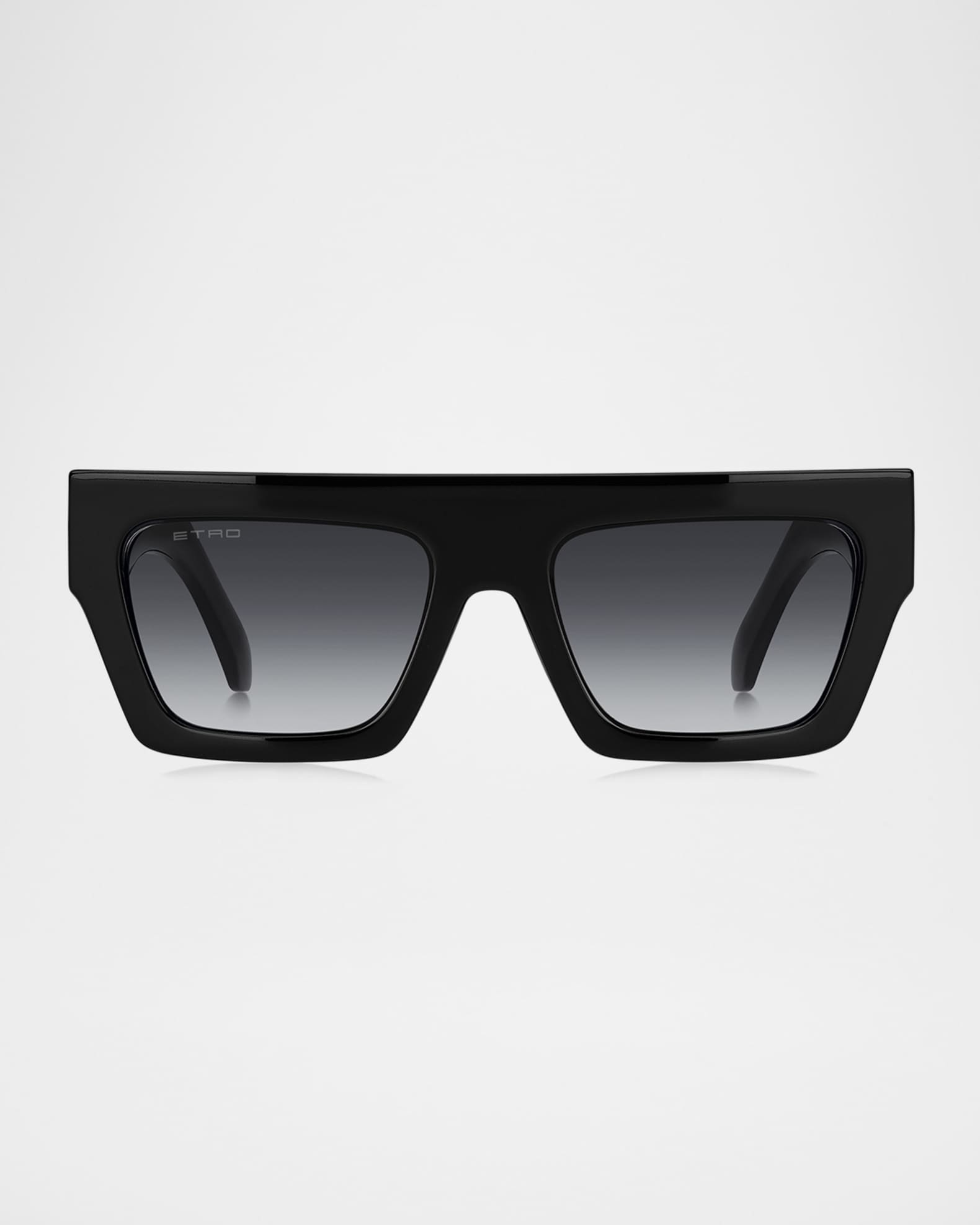 Etro Etroscreen Nylon Rectangular Sunglasses | Neiman Marcus
