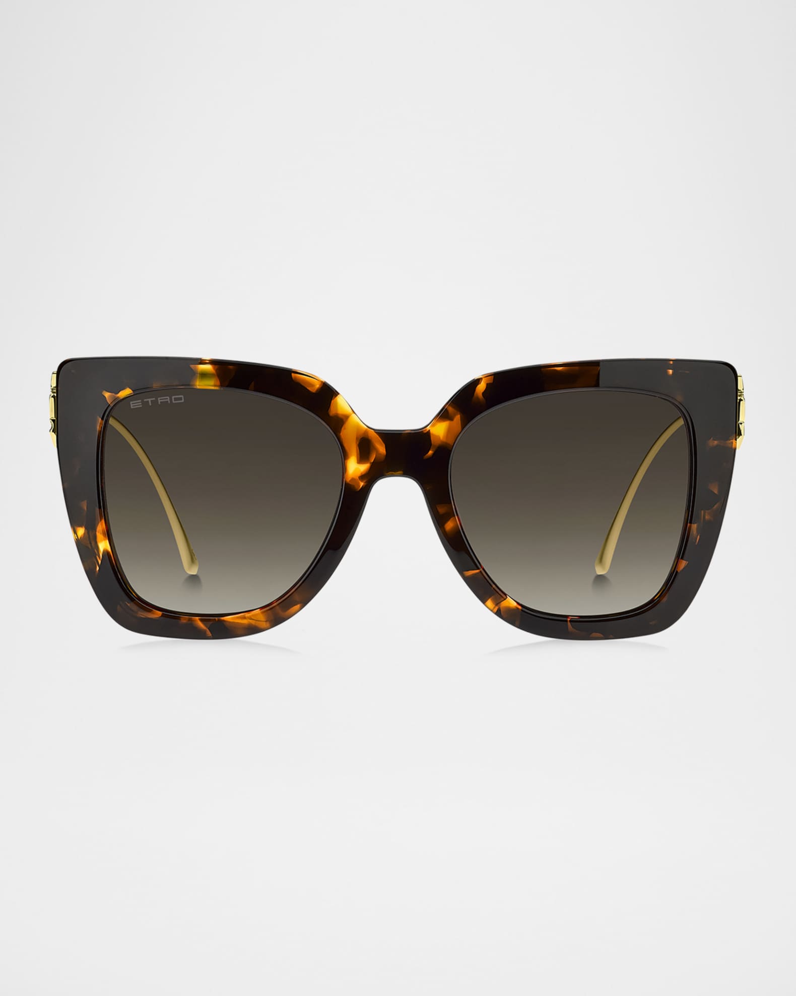 Etro Bold Pegaso Curved Acetate Sunglasses | Neiman Marcus