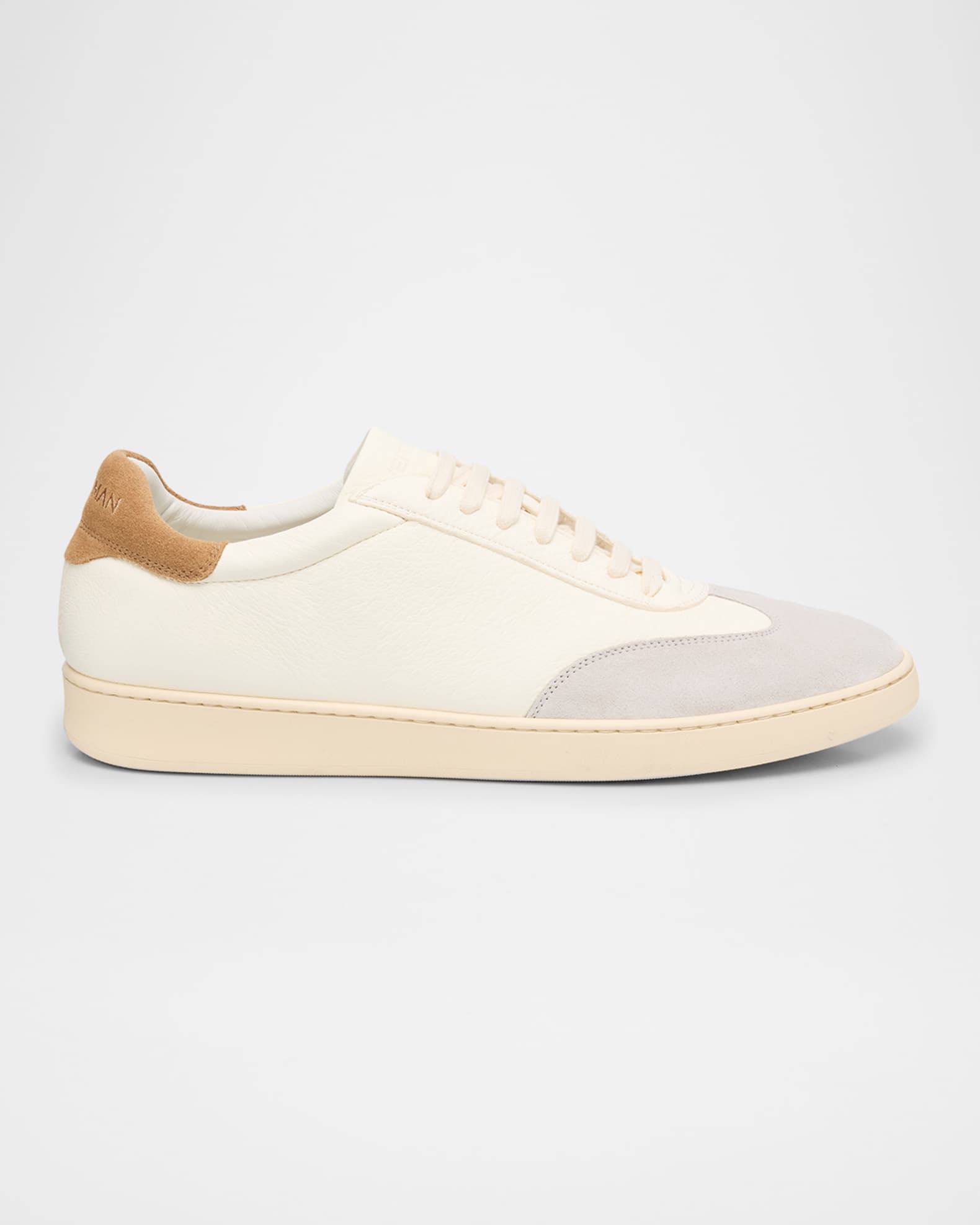 Men's Banner Leather T-Toe Low-Top Sneakers 0