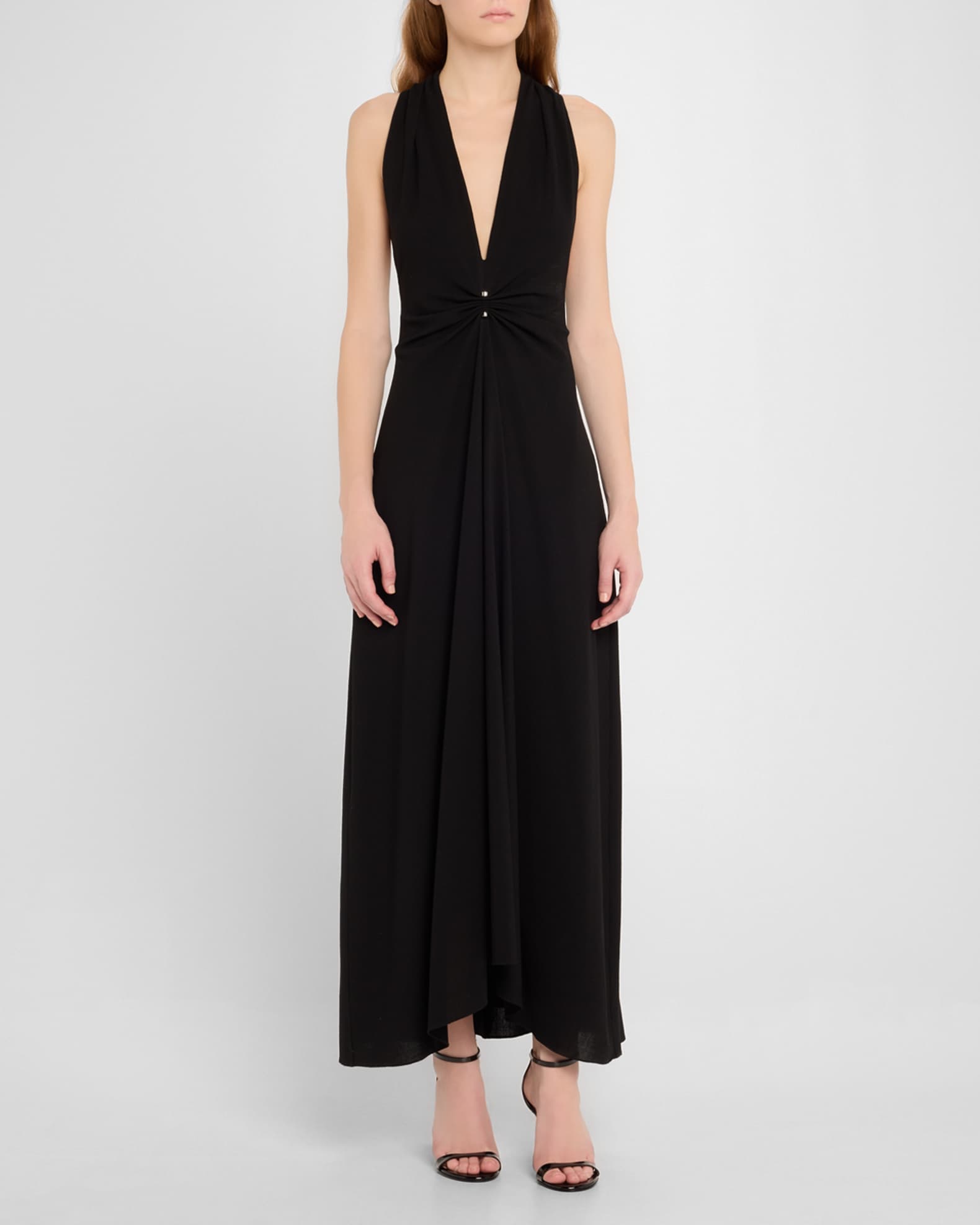 Stuart Weitzman Nudist Patent AnkleStrap Sandals Neiman Marcus