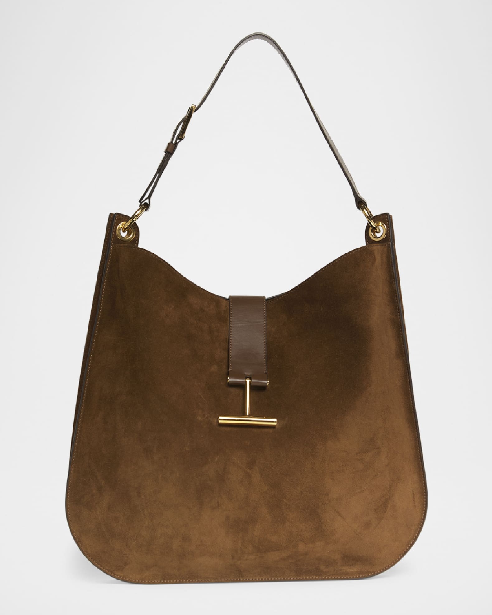 TOM FORD Tara Large Crossbody Bag in Suede and Leather Neiman Marcus