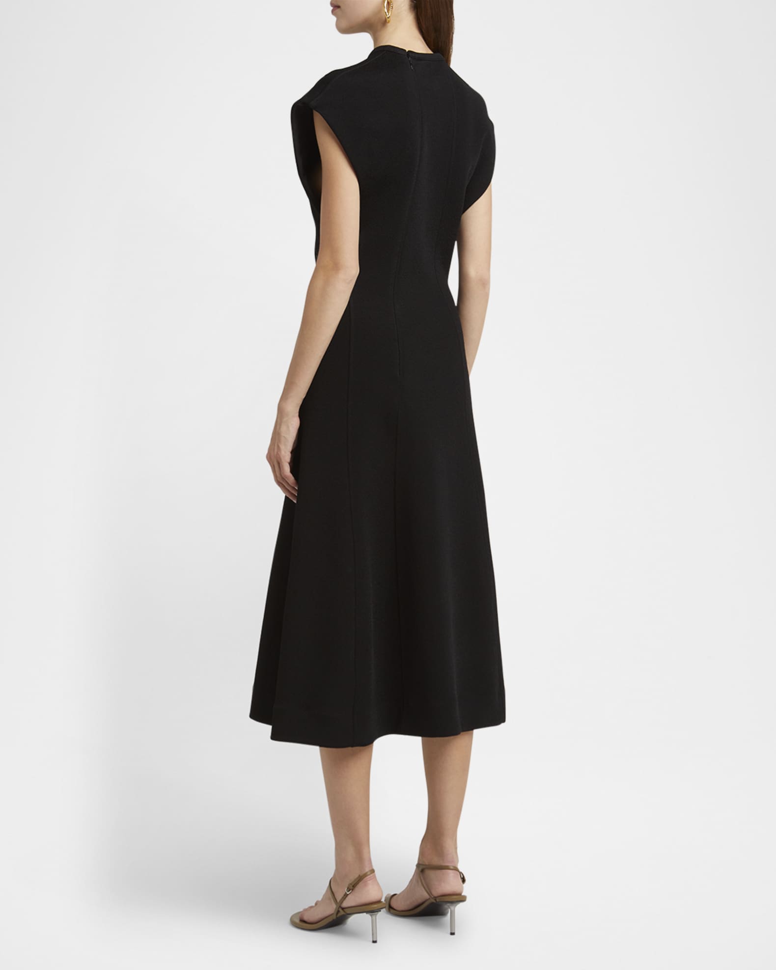 【関税＆送料込み】Jil Sander Sleeveless Dress Jil Sander Sleeveless Midi A-Line Dress | Neiman Marcus