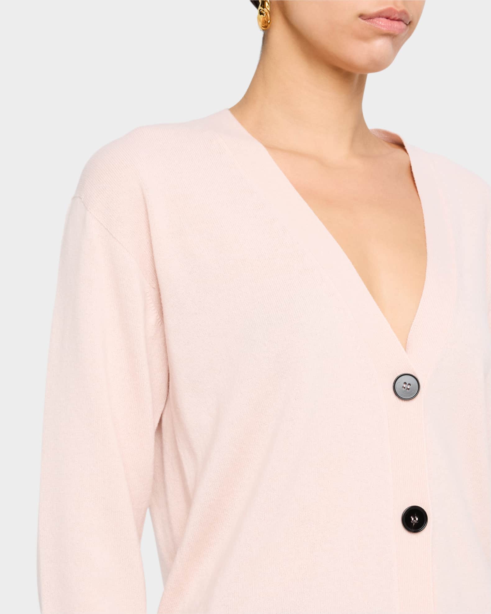 Jil Sander V-Neck Cashmere Cardigan | Neiman Marcus