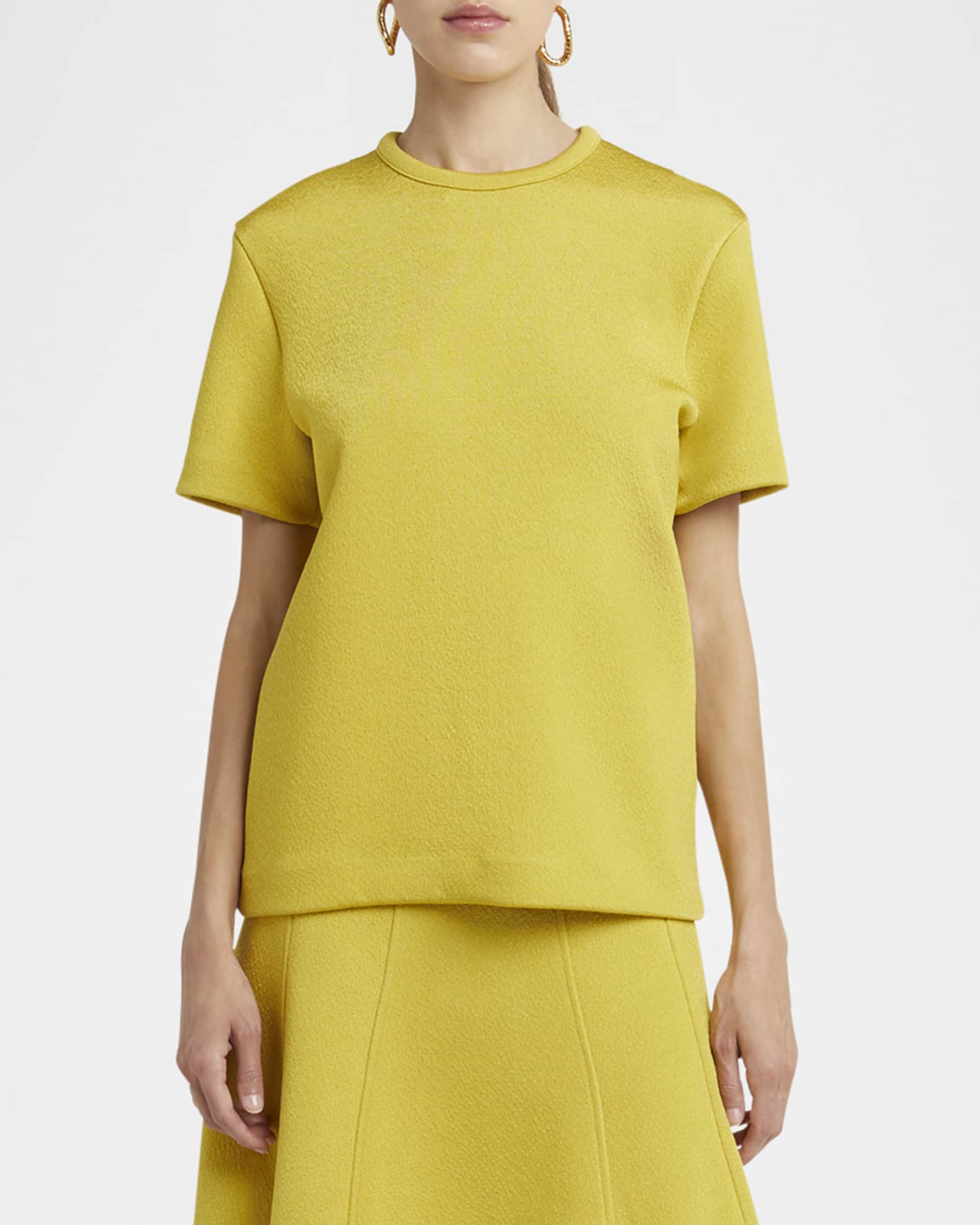 Crewneck Short-Sleeve Top 1