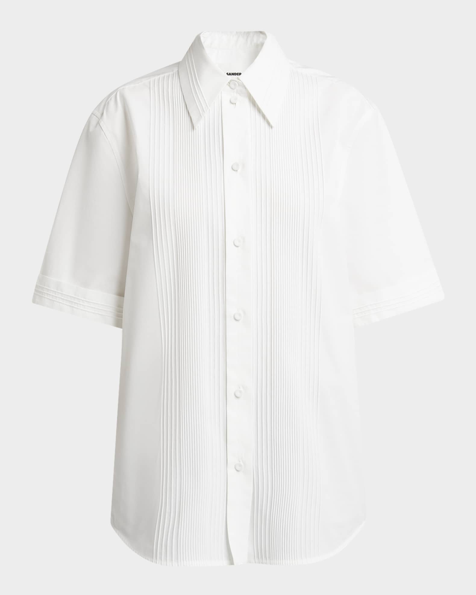 【2024年】高評価レビューアイテム特集 Pintuck Sander Jil Short-Sleeve Marcus Neiman | Shirt トップス