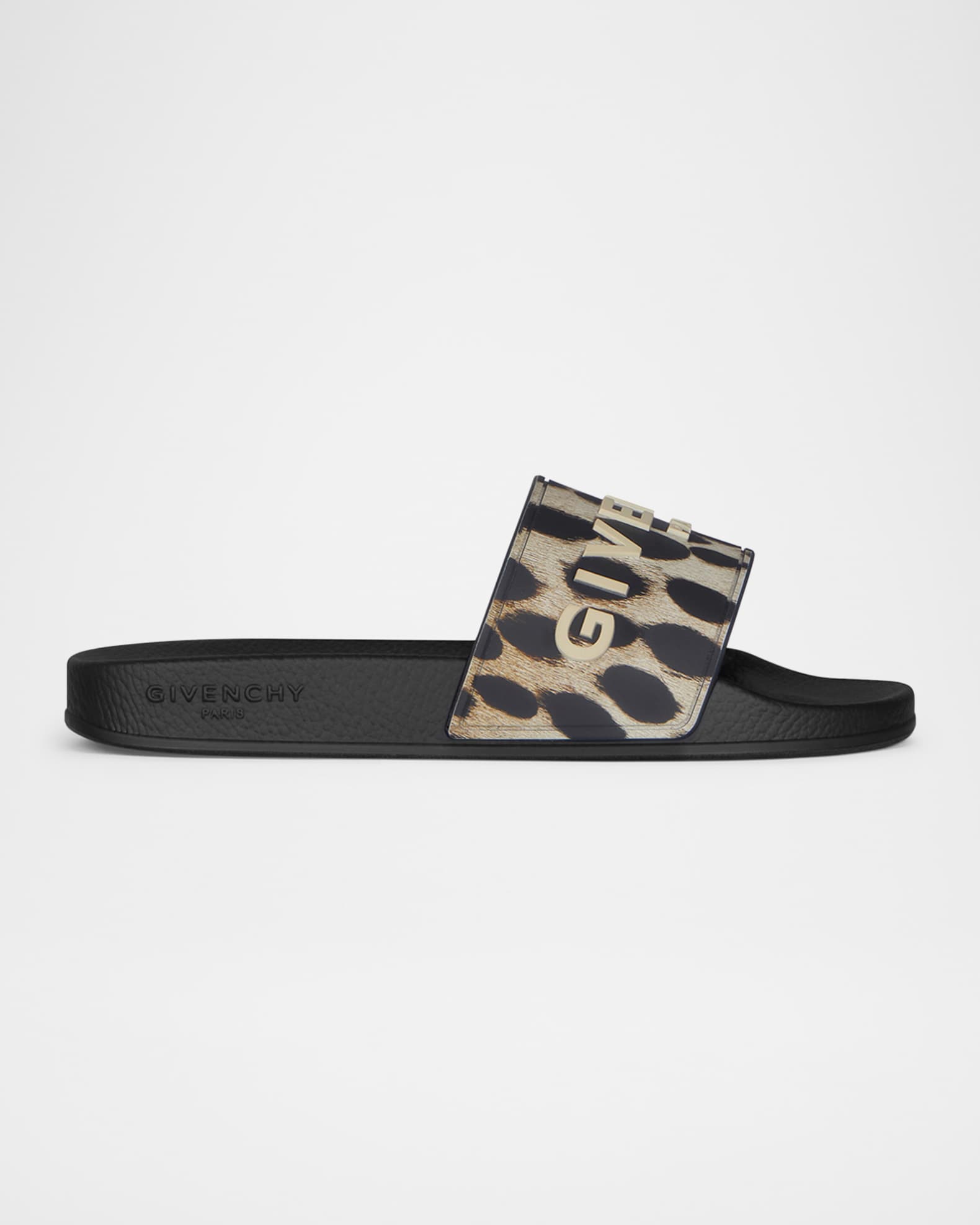 Givenchy Logo Slide Sandals Neiman Marcus