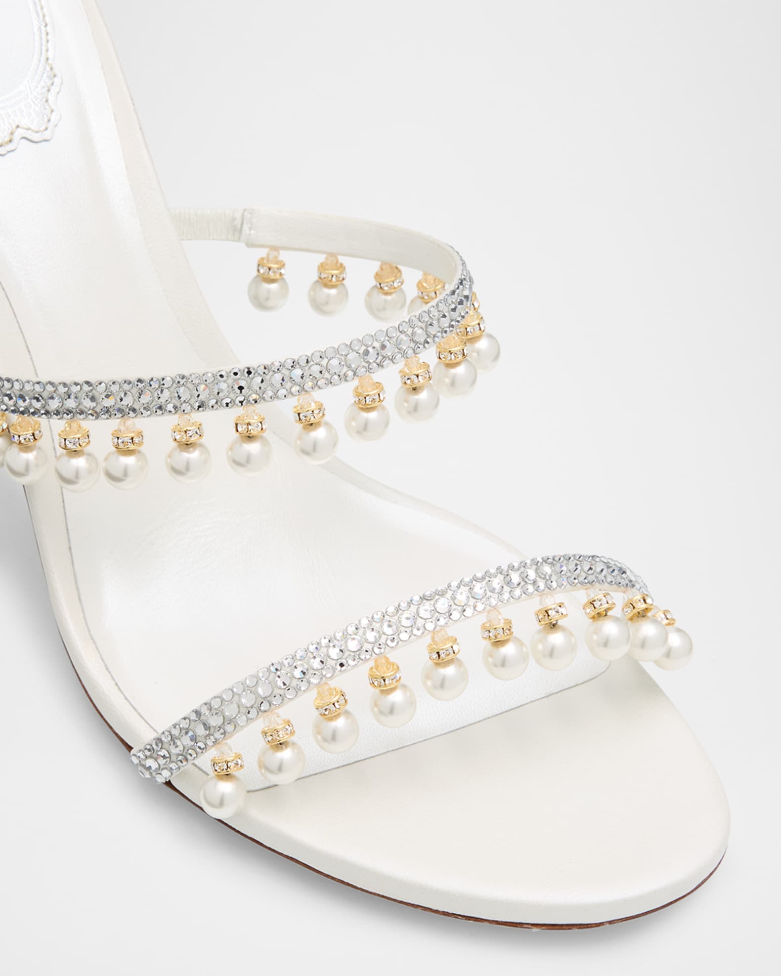 豊富なギフト Rene Caovilla Sandals Cocktail Snake-Wrap Chandelier 靴
