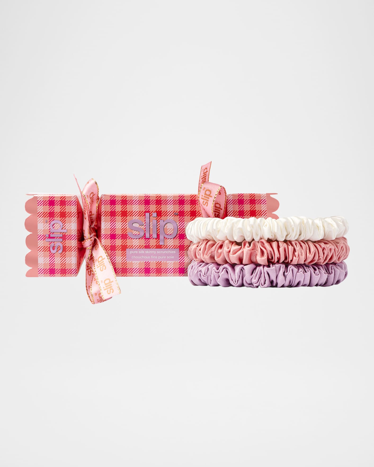Pure Silk Skinny Scrunchie Trio Cracker Set, Box of 6 1