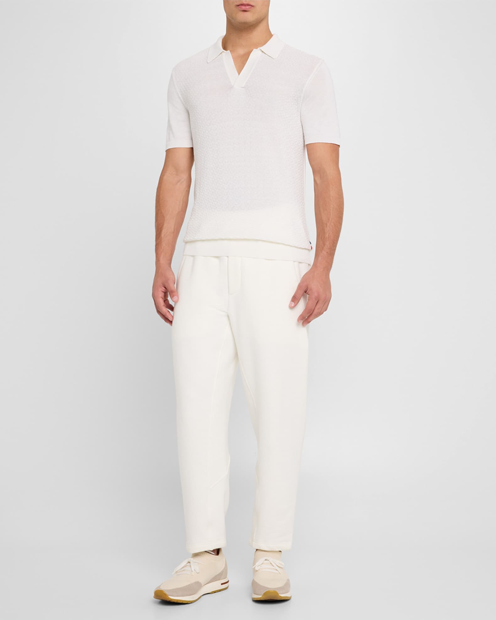 Orlebar Brown Men's Horton Tricotage Polo Shirt Neiman Marcus