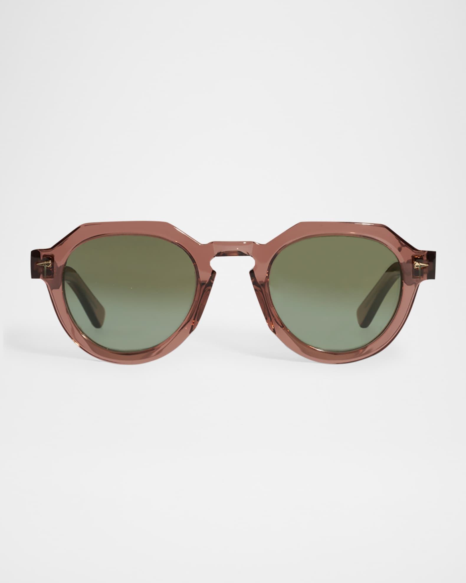 AHLEM Grenelle Acetate & Nylon Round Sunglasses | Neiman Marcus