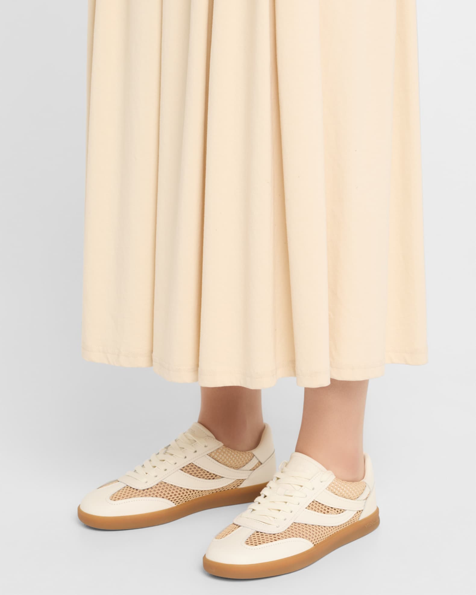Oasis Net Leather Low-Top Sneakers 1