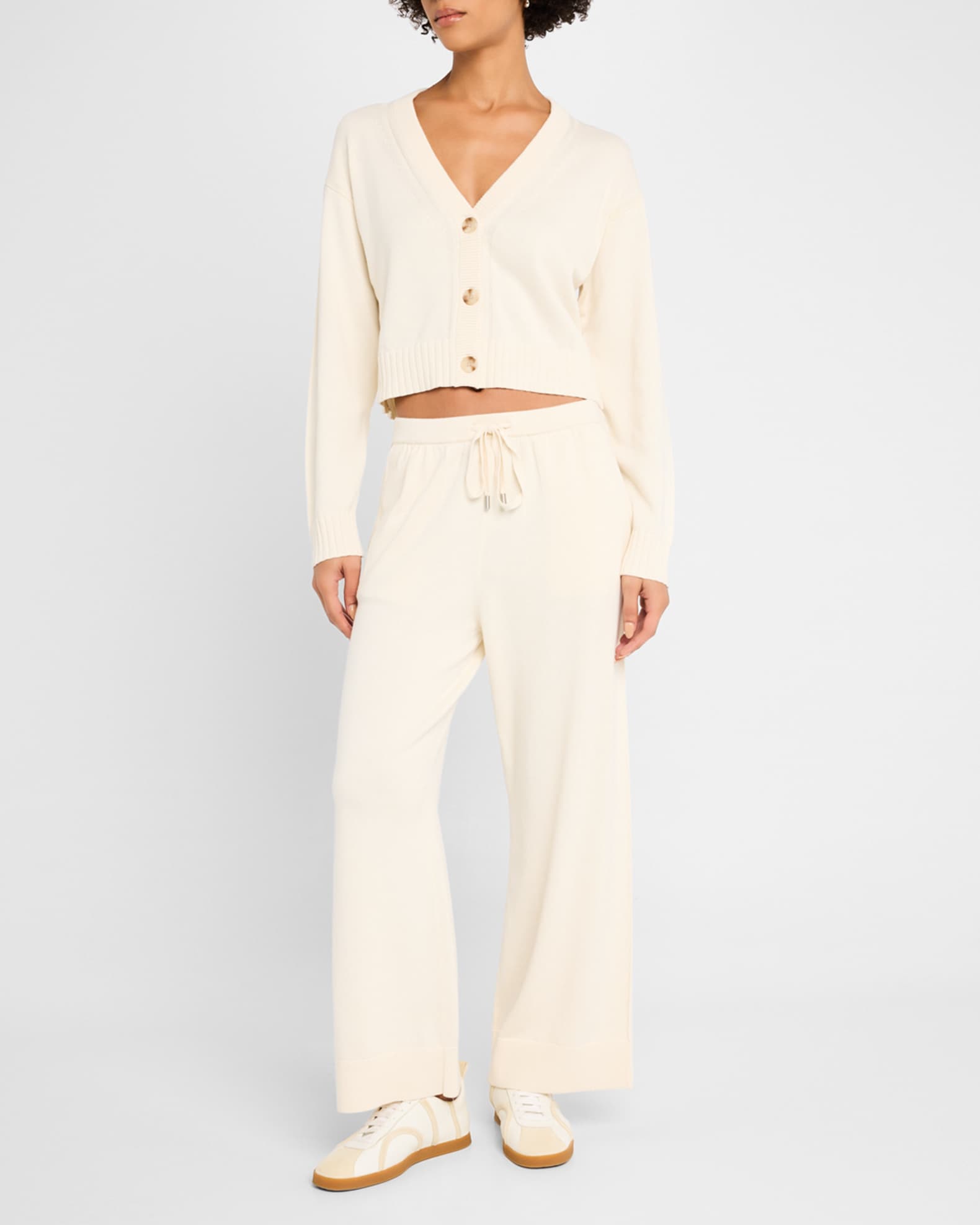 Cashmere Cropped Cardigan 1
