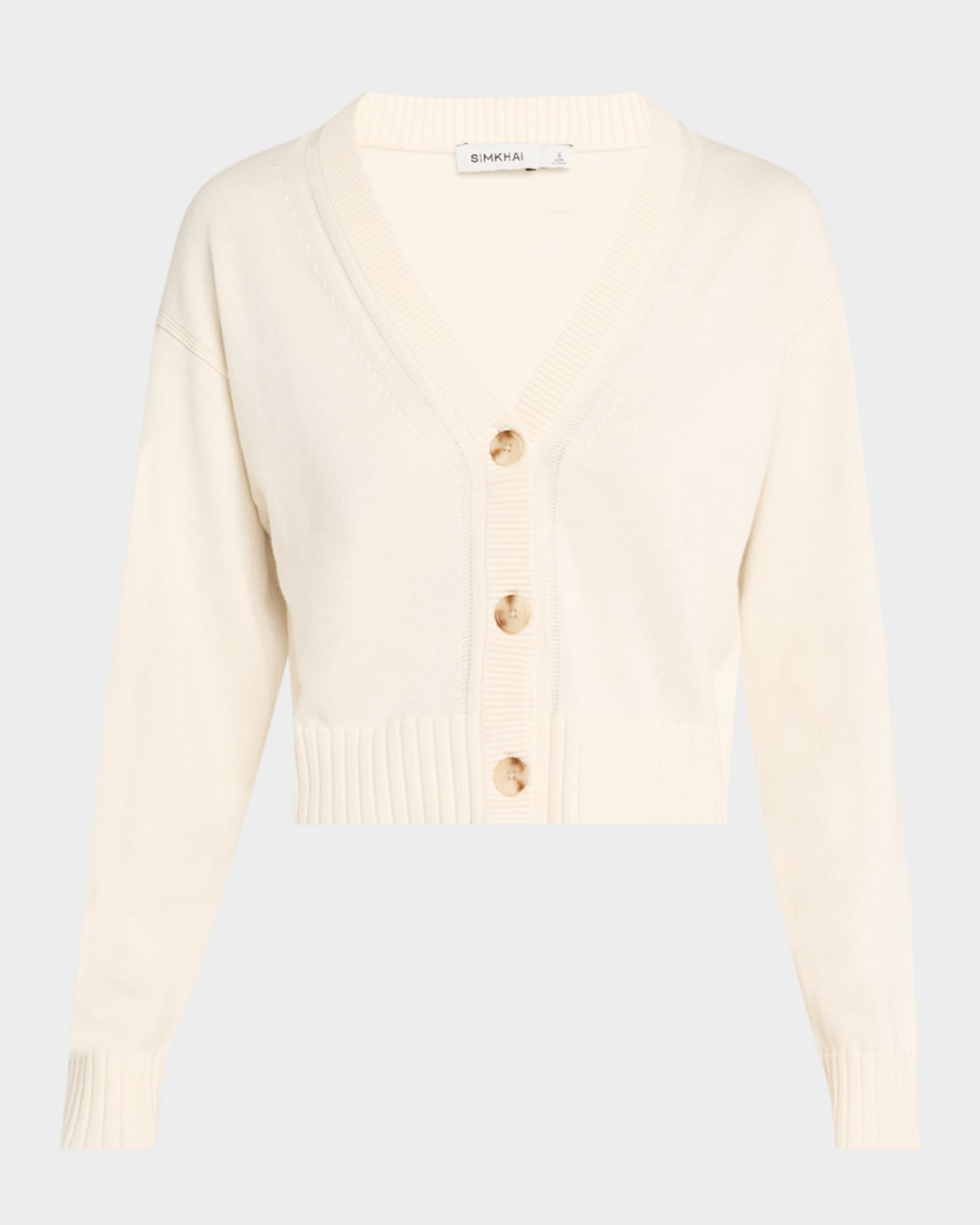Cashmere Cropped Cardigan 0