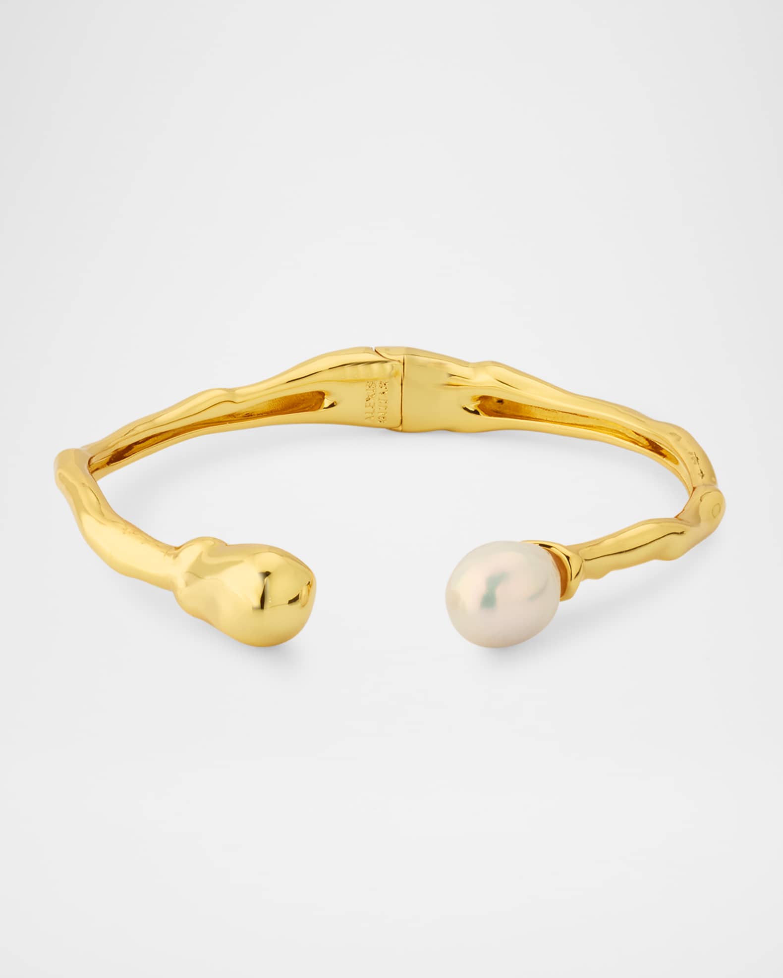 Perla Freshwater Pearl Hinge Cuff Bracelet 0