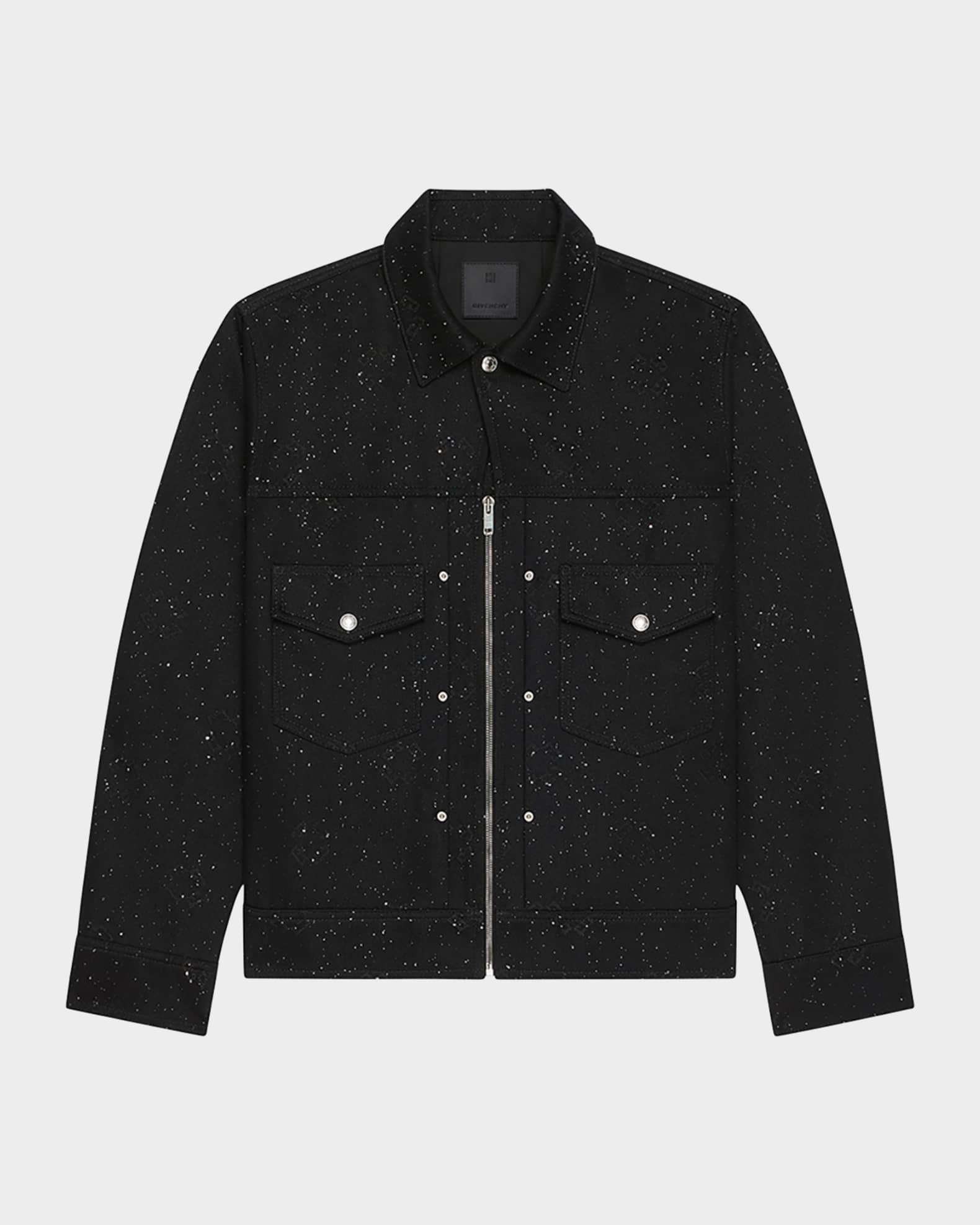Men's 4G Sequined Denim Work Jacket 0