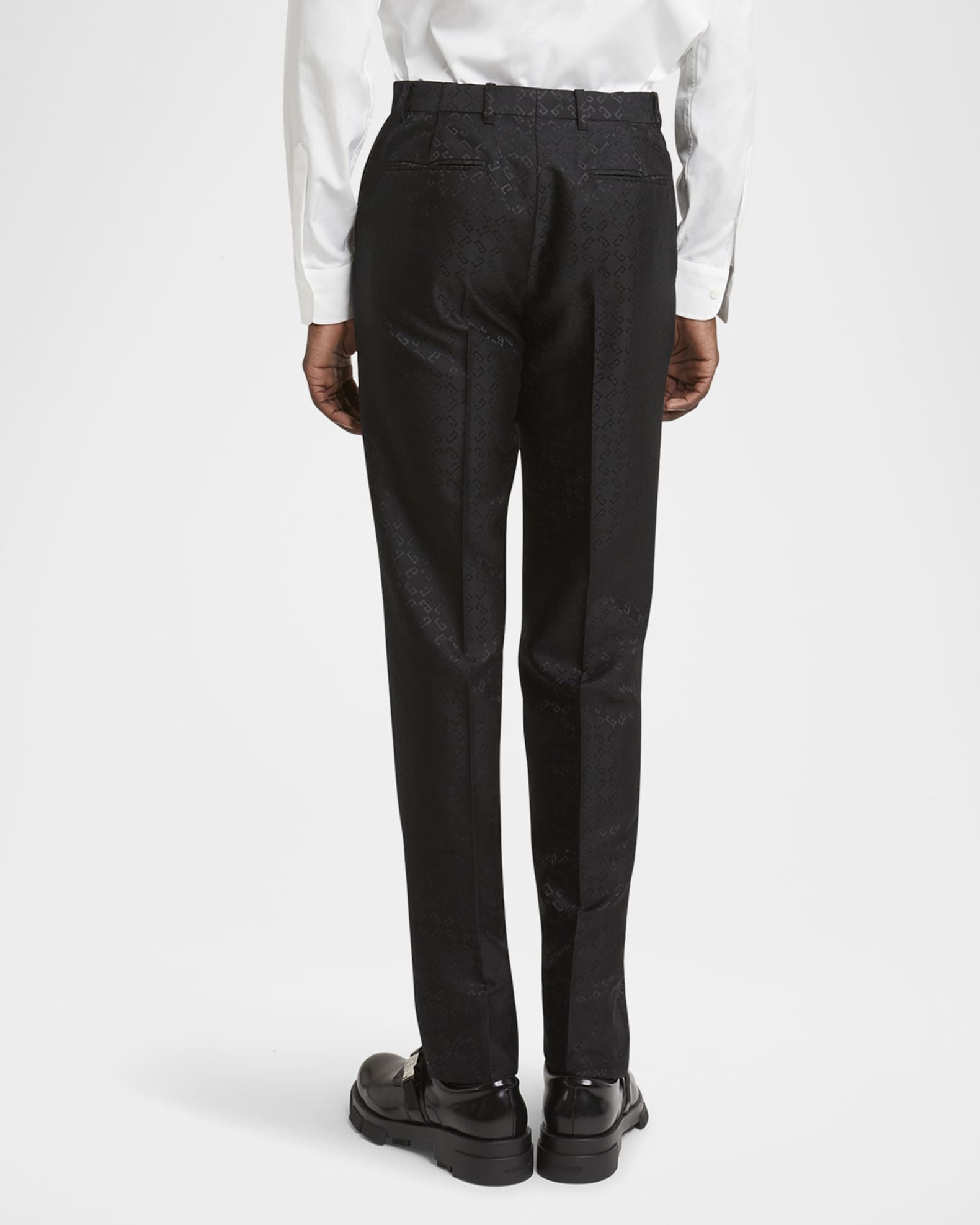 Men's Monogram Jacquard Tuxedo Pants