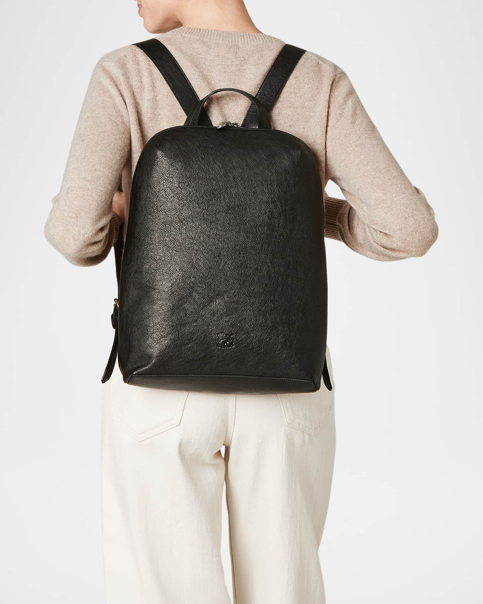 イルビゾンテ Duccio Zip Calf Leather Backpack Il Bisonte Duccio Zip Calf Leather Backpack | Neiman Marcus