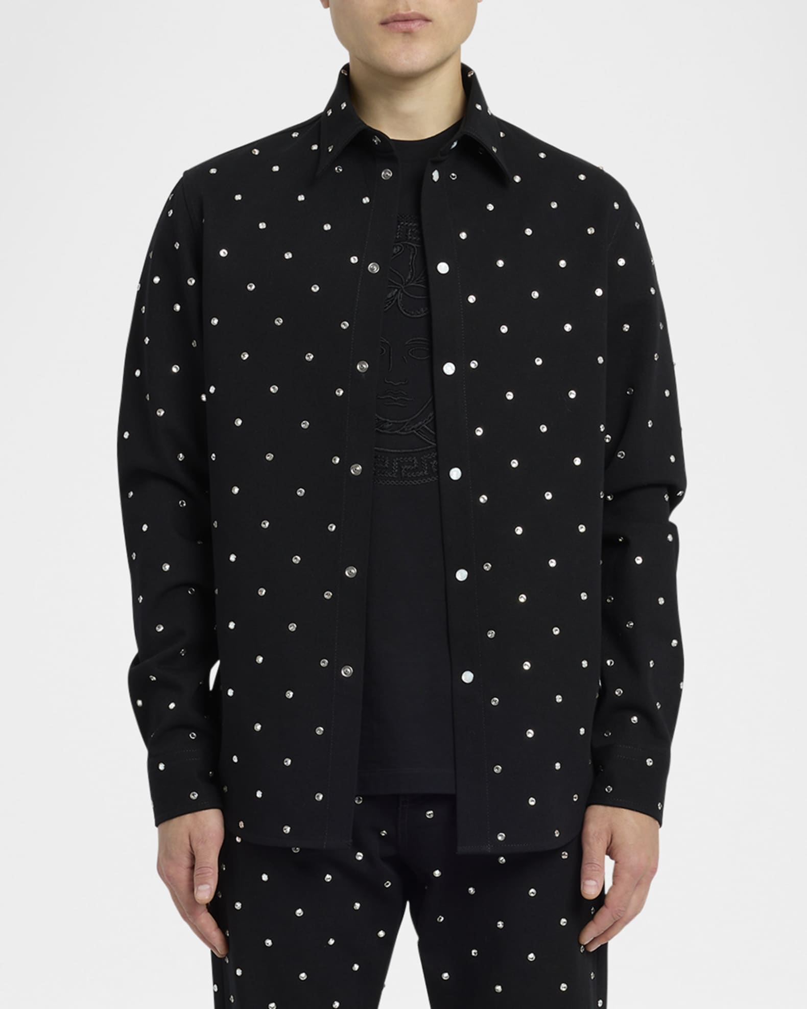 Men's Starry Sky Denim Shirt 1
