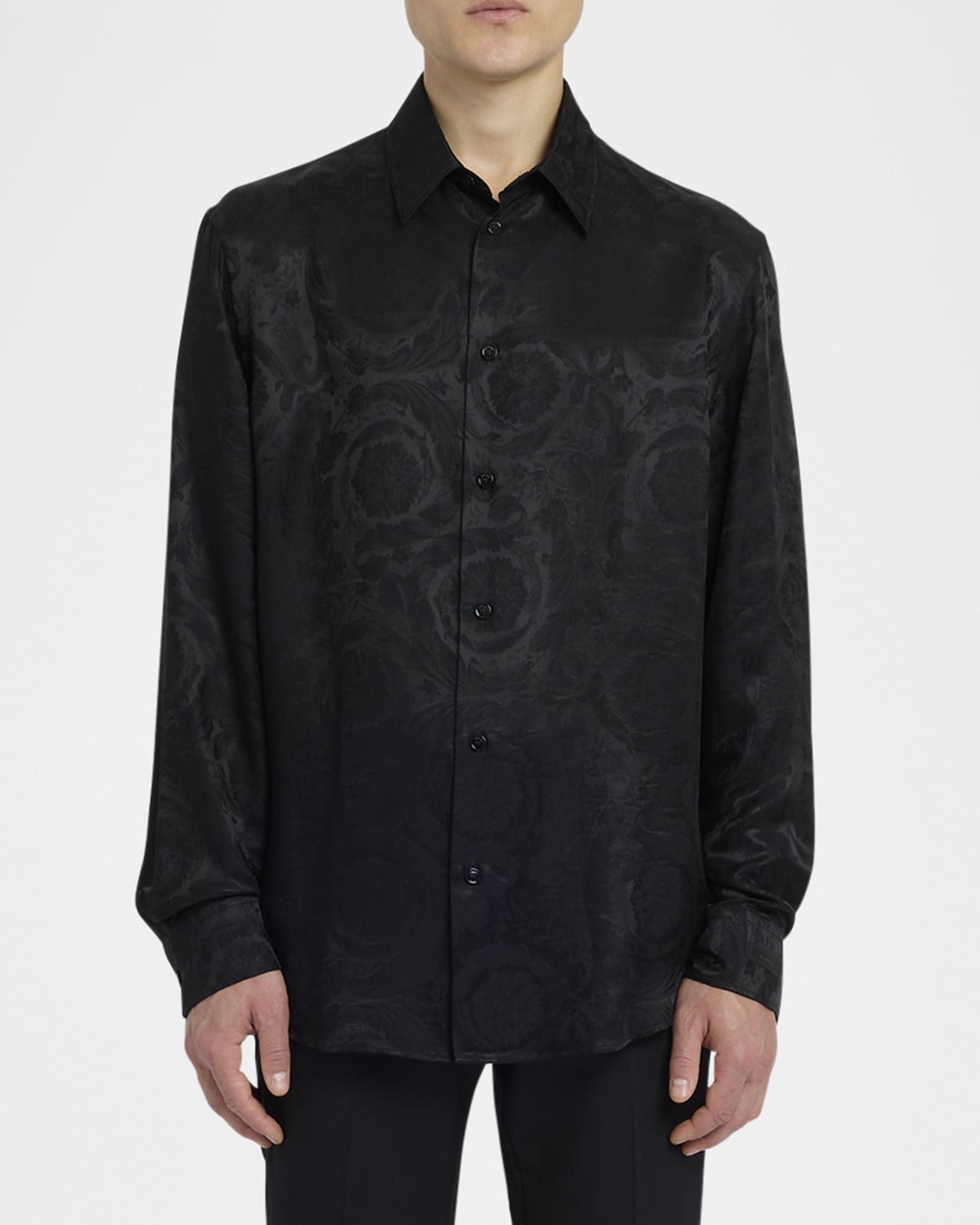 Men's Barocco Jacquard Dress Shirt 1