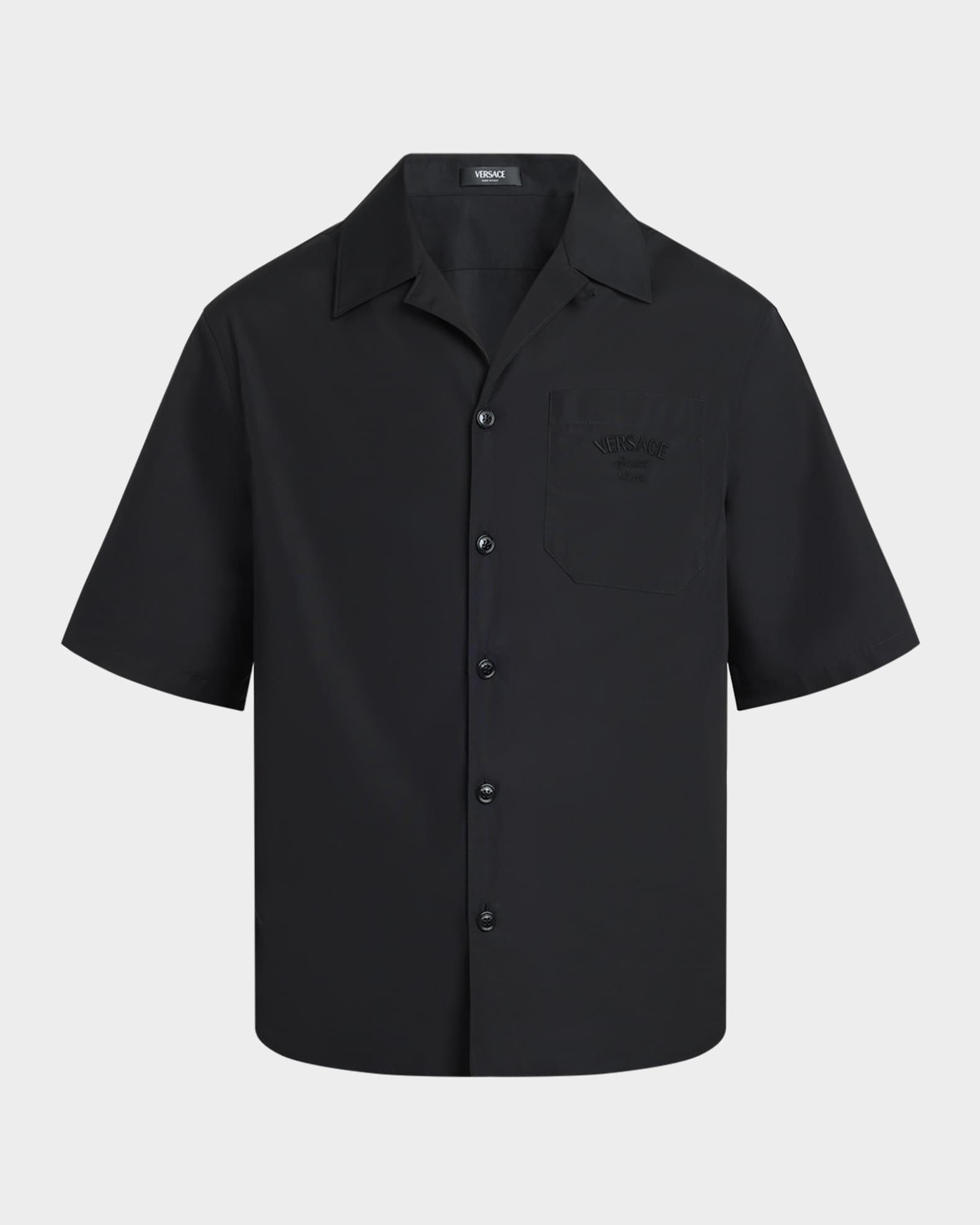 Men's Medusa Chains Poplin Camp Shirt 0