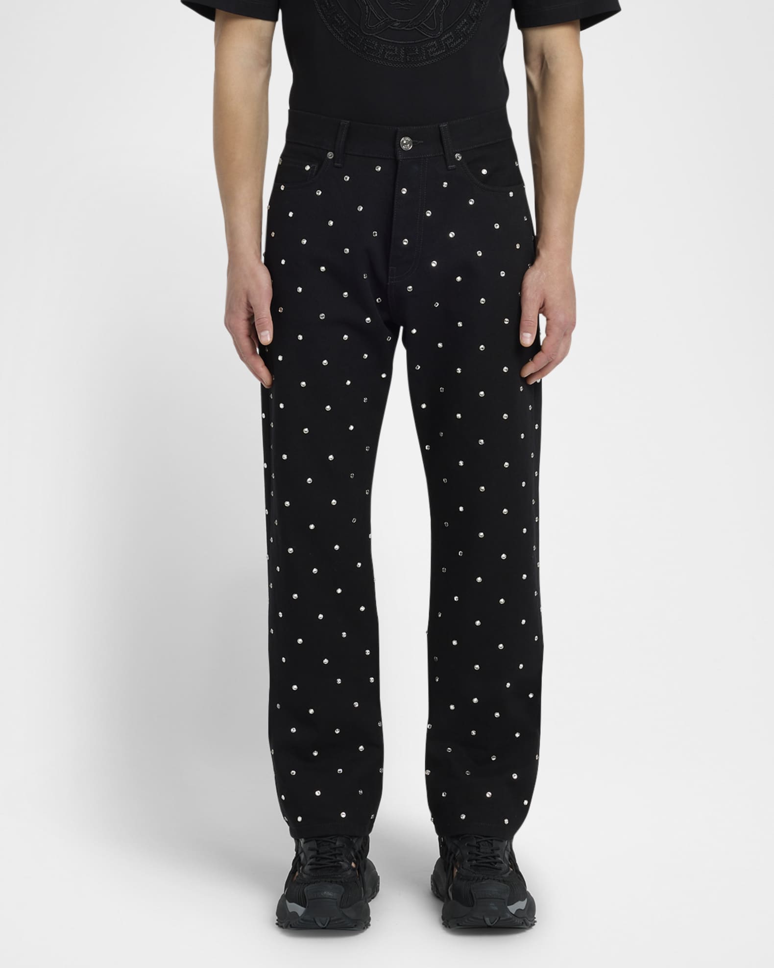 Men's Starry Sky Embellished Jeans 1