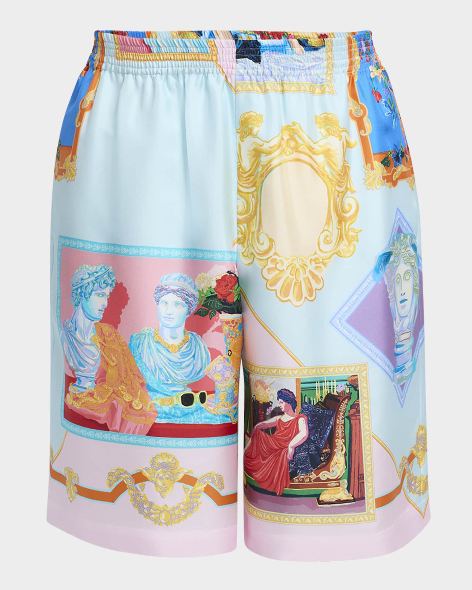 Men's Gallery-Print Twill Shorts 0