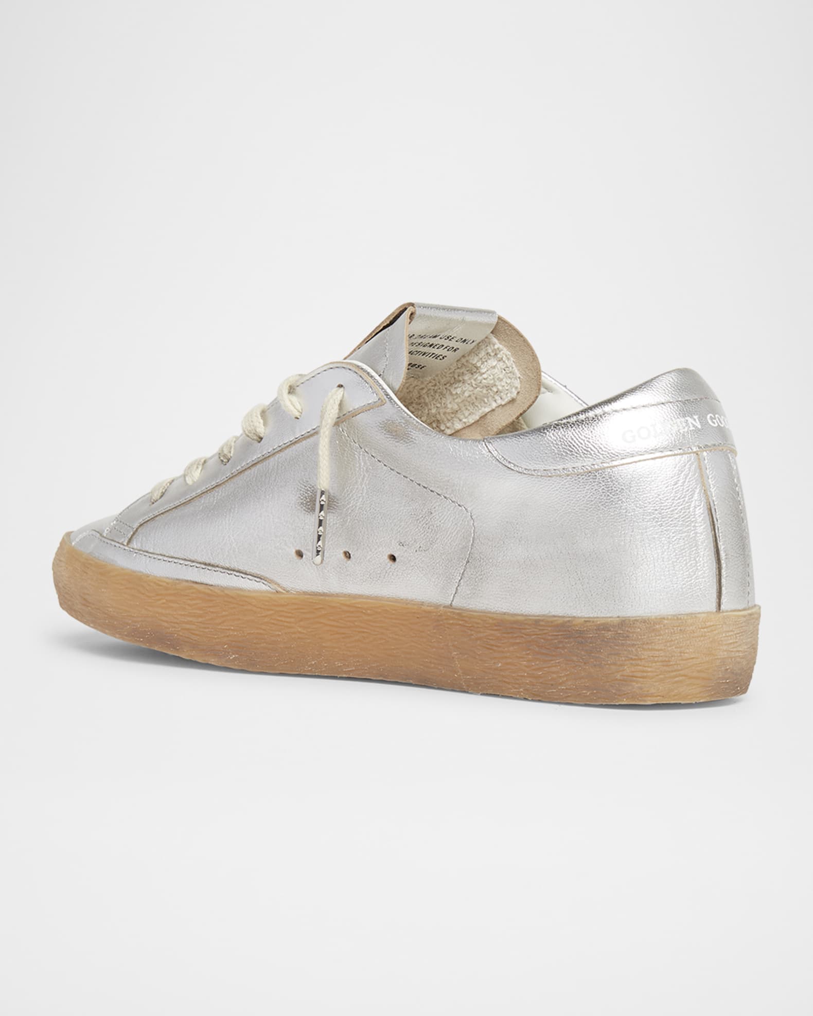 Superstar Metallic Leather Low-Top Sneakers