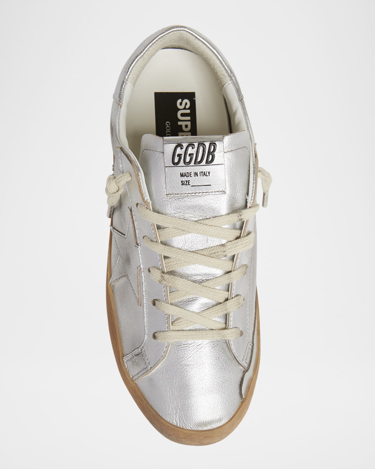 Superstar Metallic Leather Low-Top Sneakers