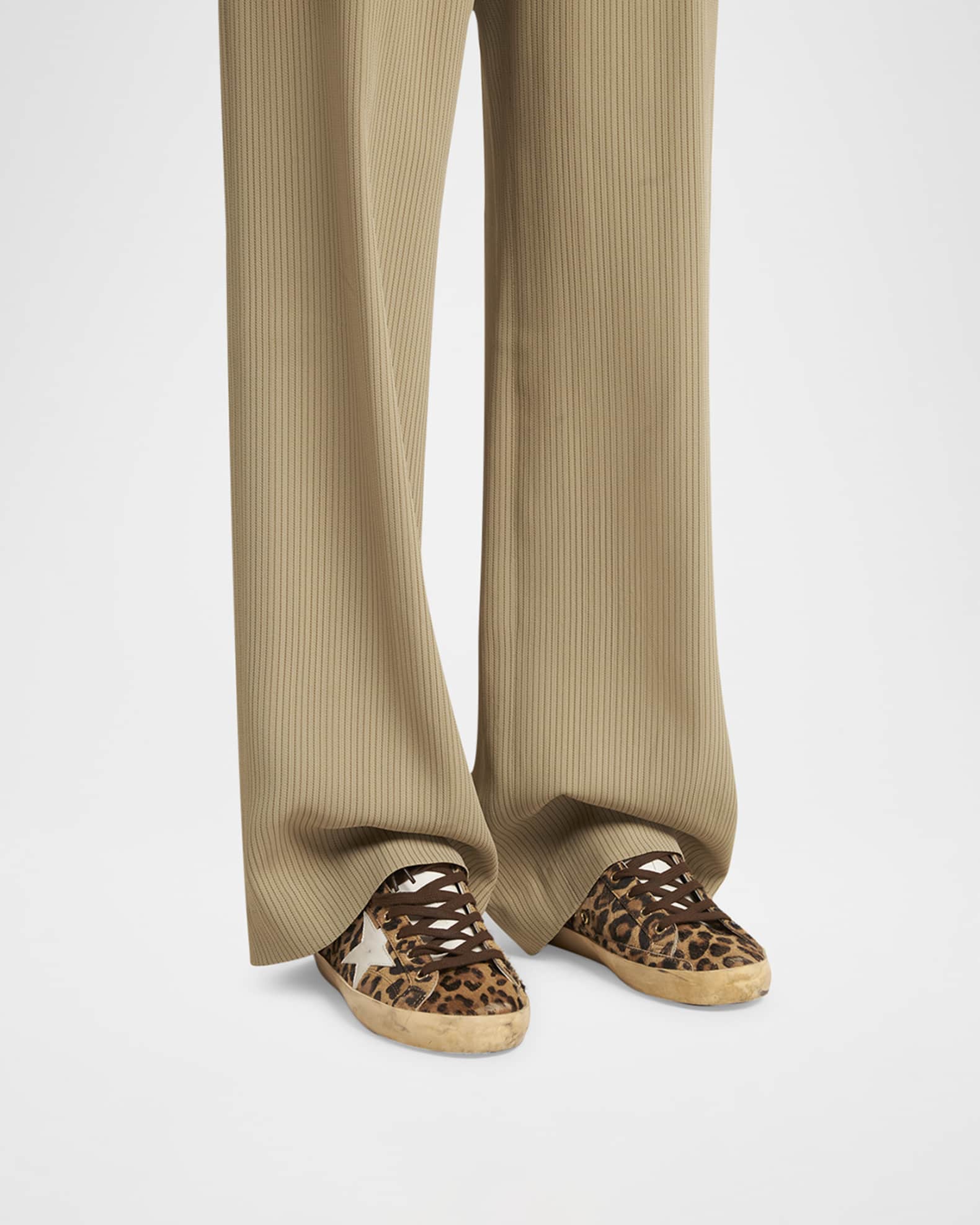 Superstar Leopard-Print Calf Hair Sneakers 1