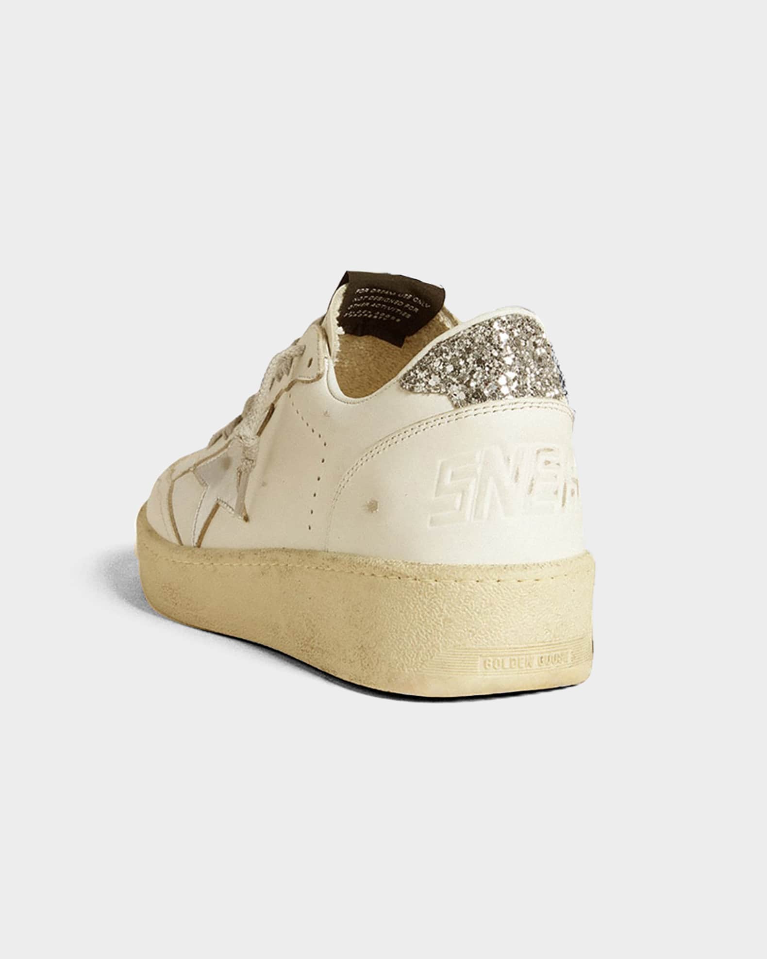 Ballstar Crystal Leather Low-Top Sneakers 1