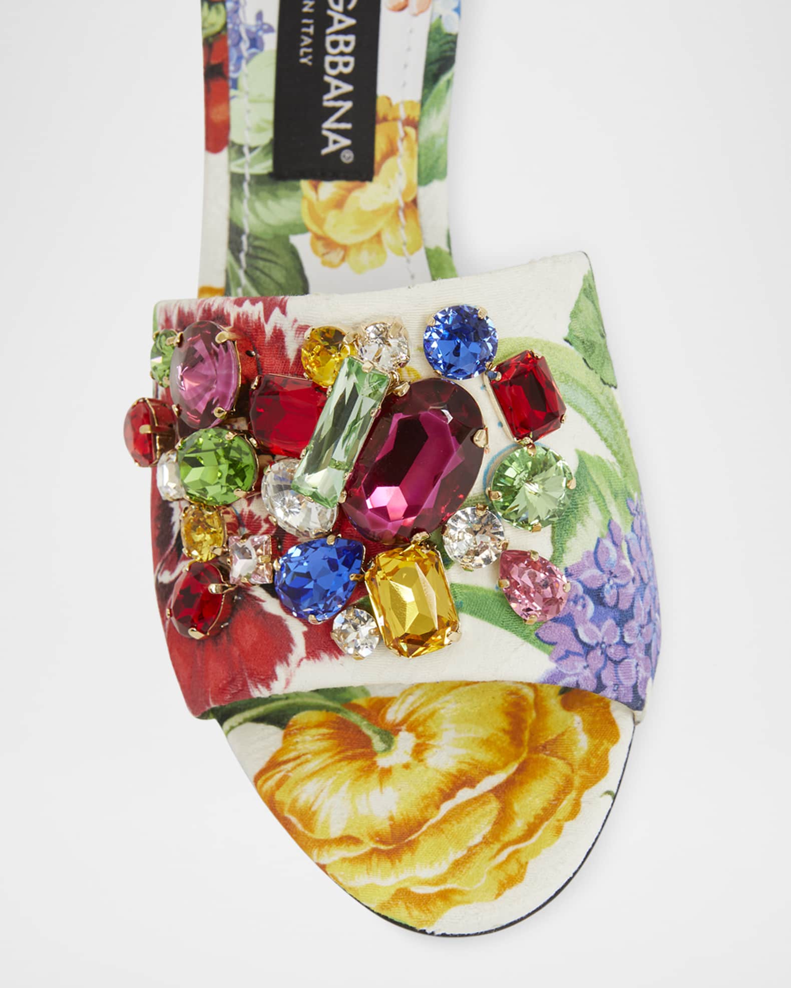 【数量限定】旧モデル在庫処分セールを開催します！ Dolce&Gabbana Marcus Neiman | Sandals Mule Jeweled Floral Keira 靴