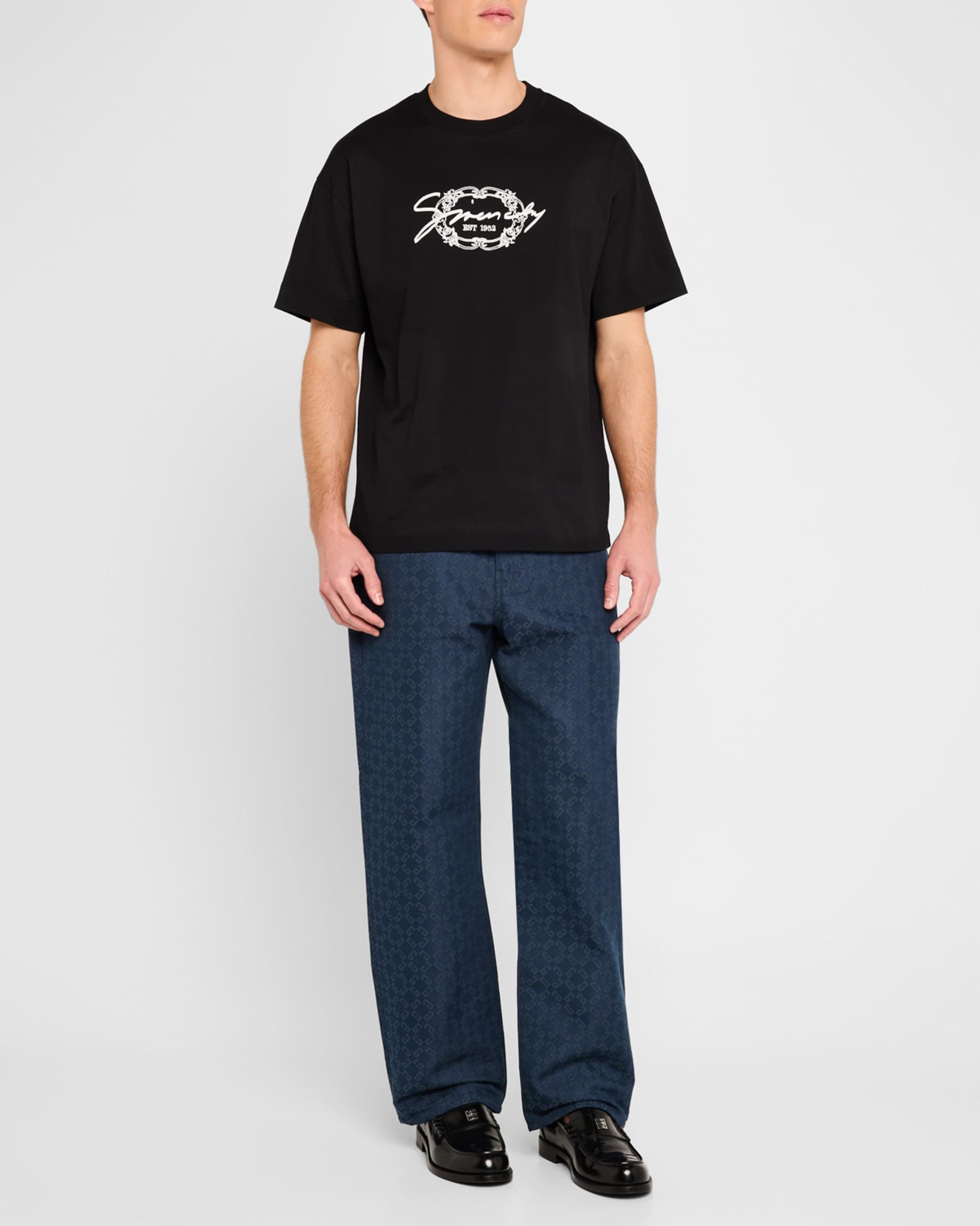 Men's Embroidered Medallion T-Shirt 1