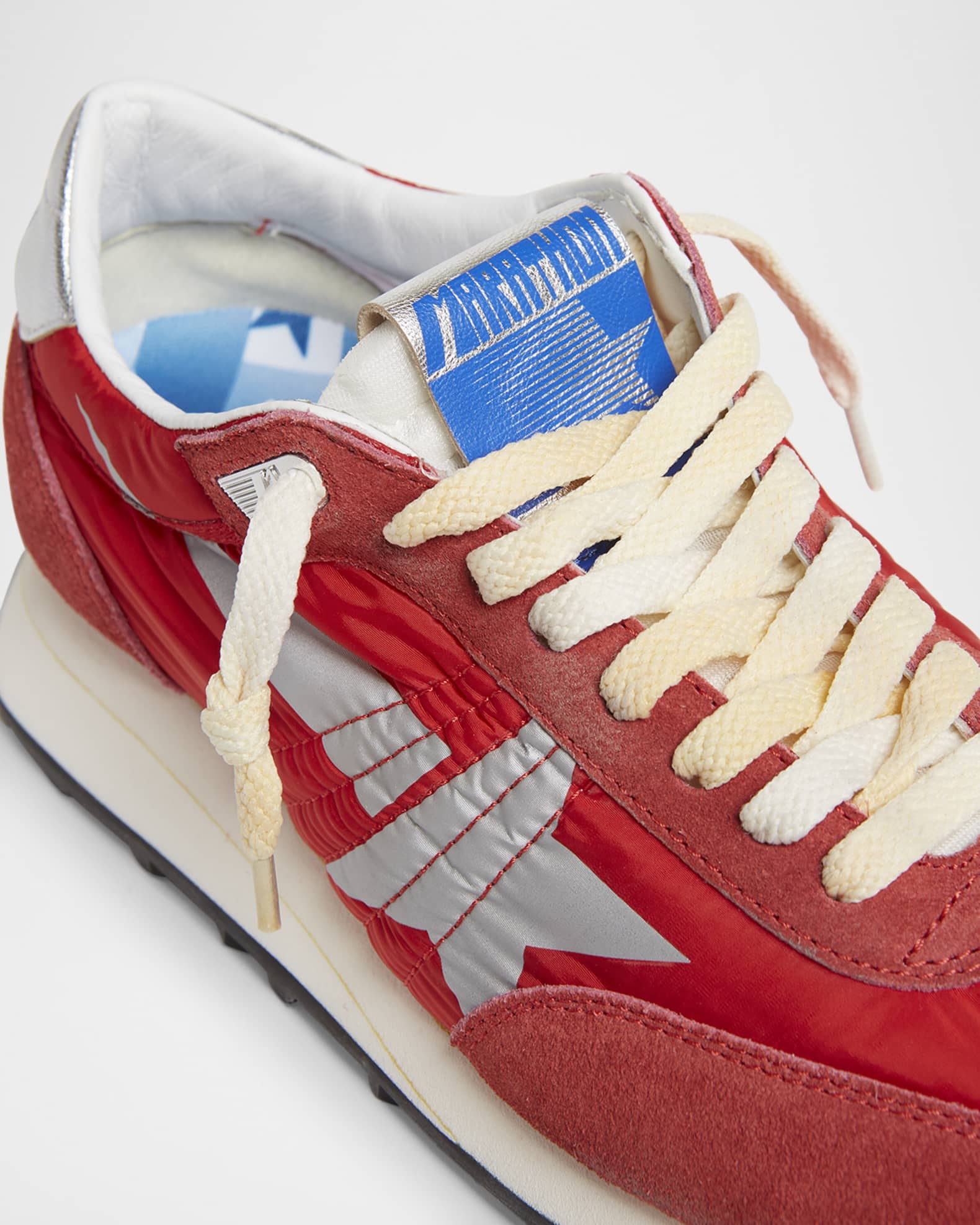 Running Marathon Suede Nylon Sneakers