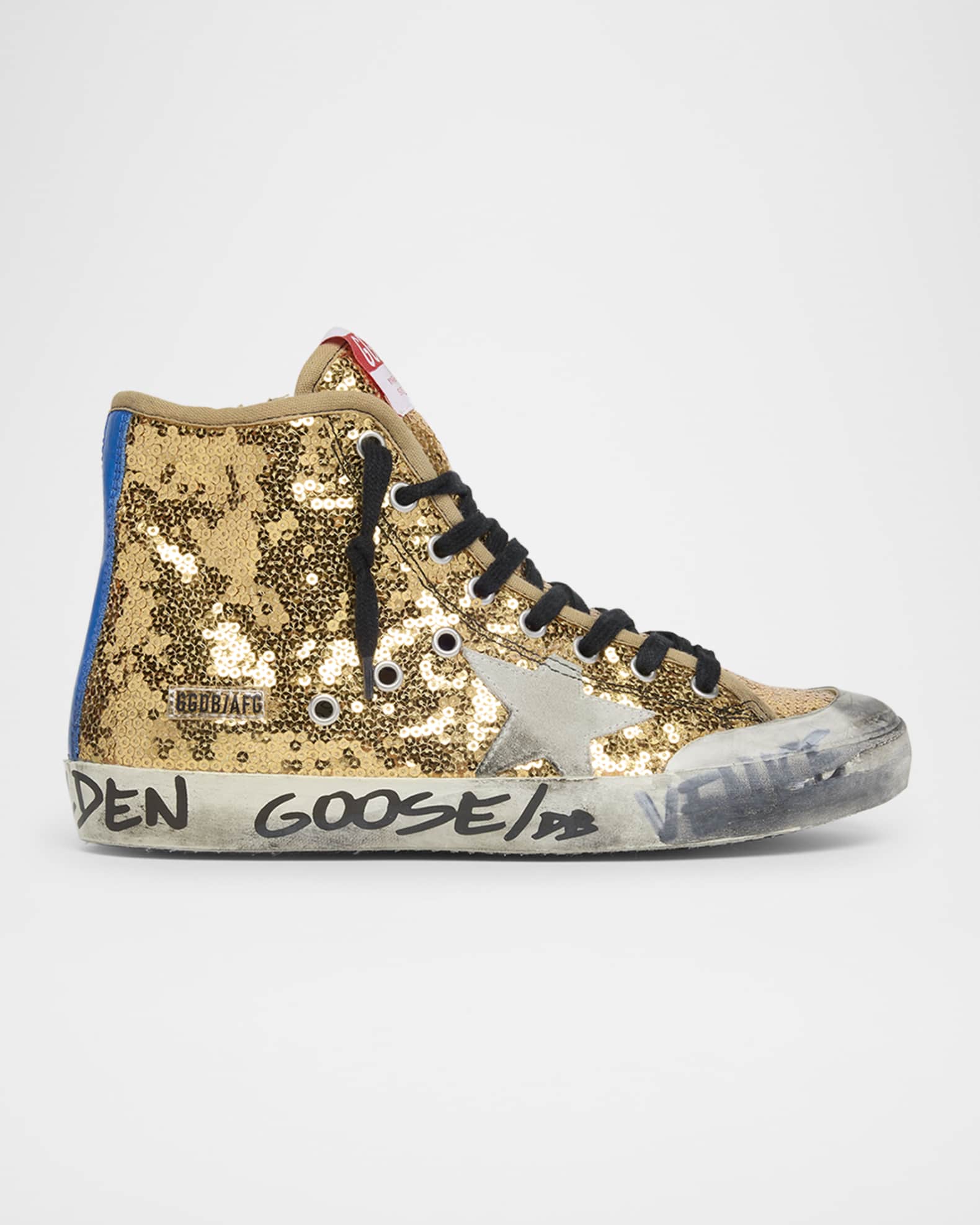 Francy Sequin High-Top Sneakers 0