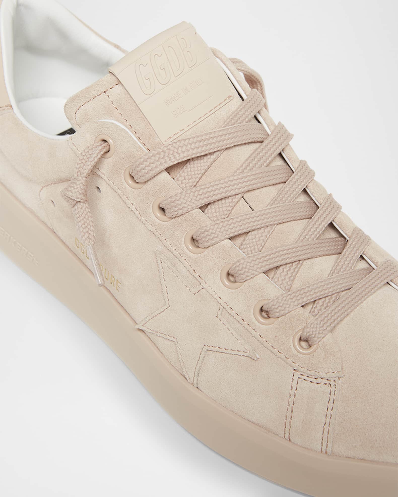 スニーカー Golden  Pure Star Leather Sneakers Golden Goose Pure Star Leather Sparkle Low-Top Sneakers