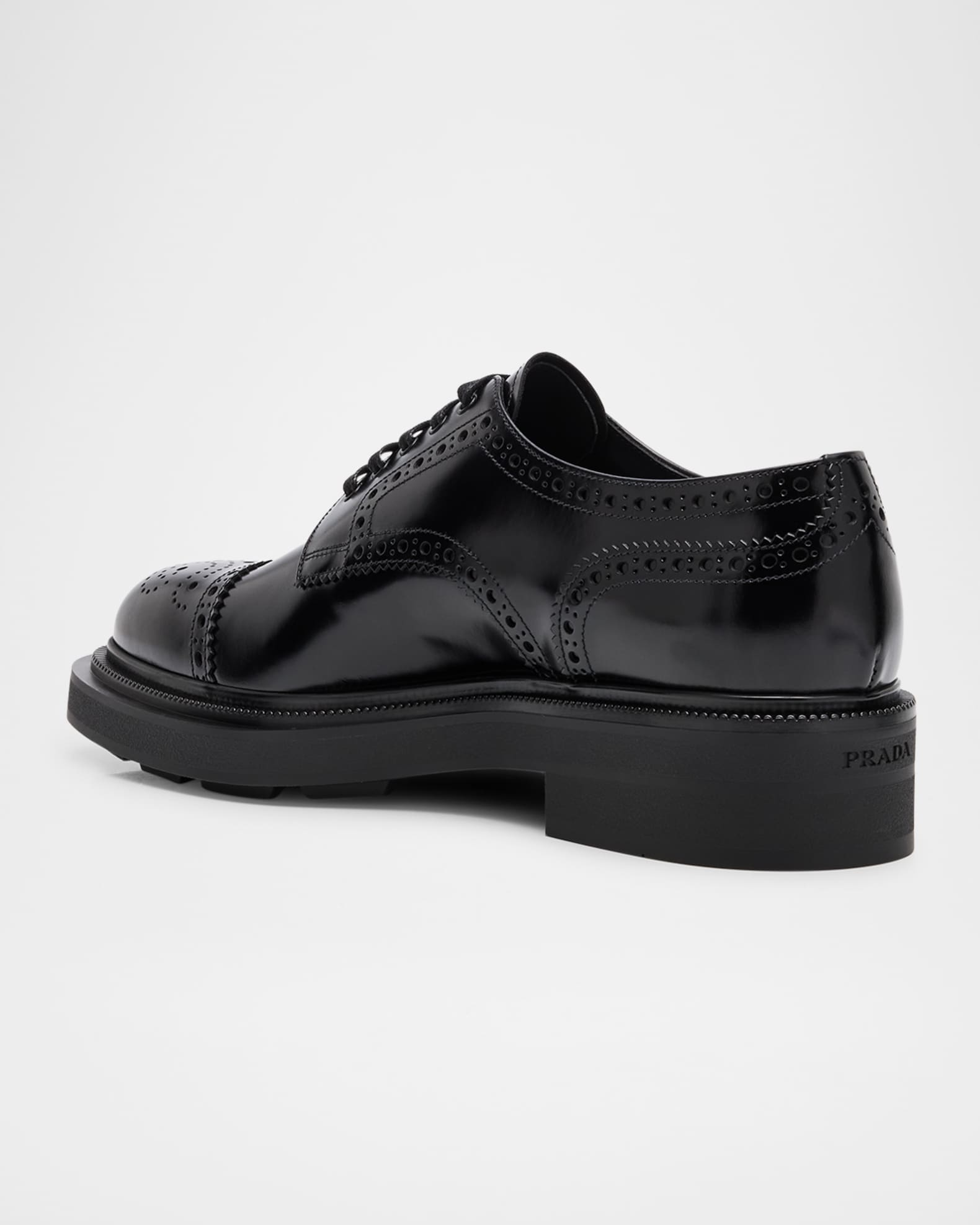 Men's Tyrone Brogue Leather Derby Shoes 1