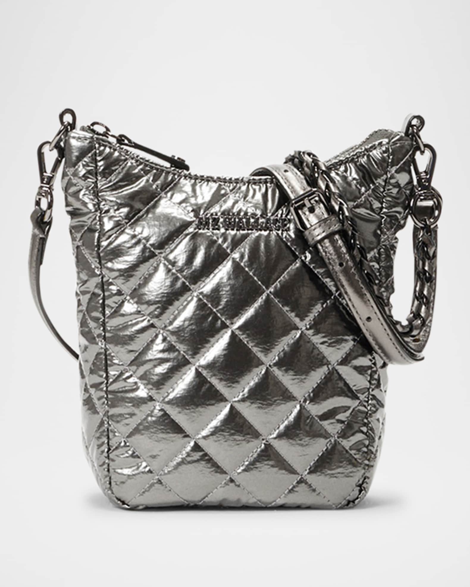 MZ WALLACE Crosby Go Metallic Quilted Crossbody Bag Neiman Marcus