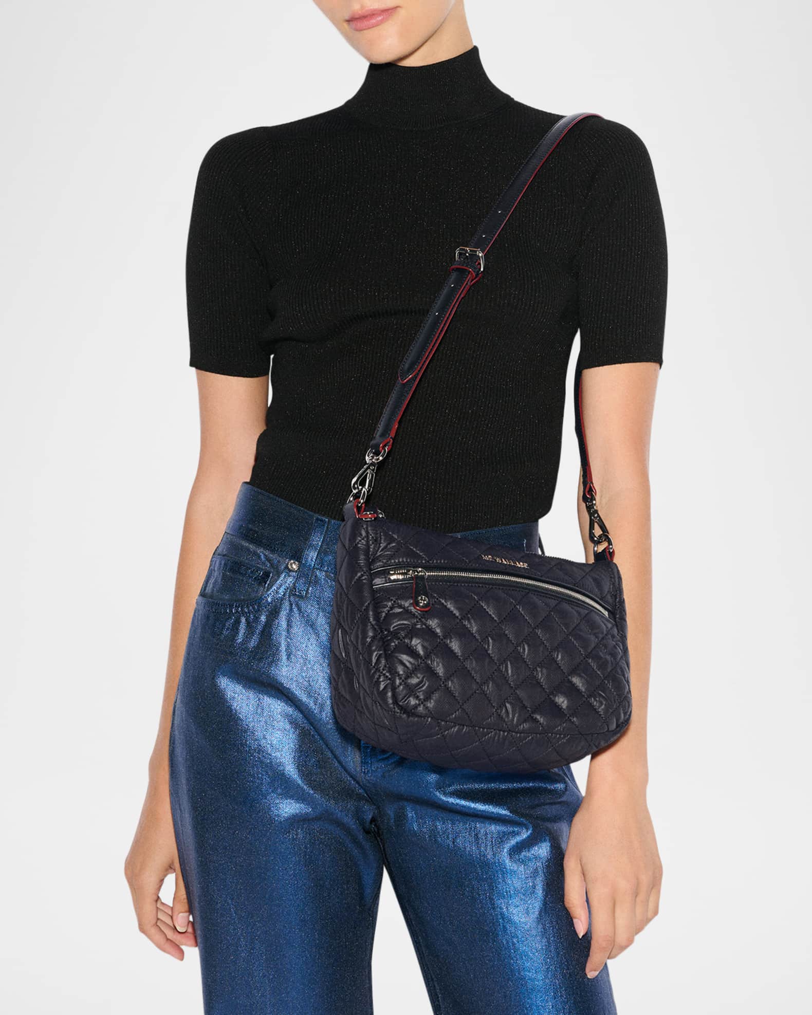 MZ WALLACE Crosby Ella Quilted Nylon Crossbody Bag Neiman Marcus