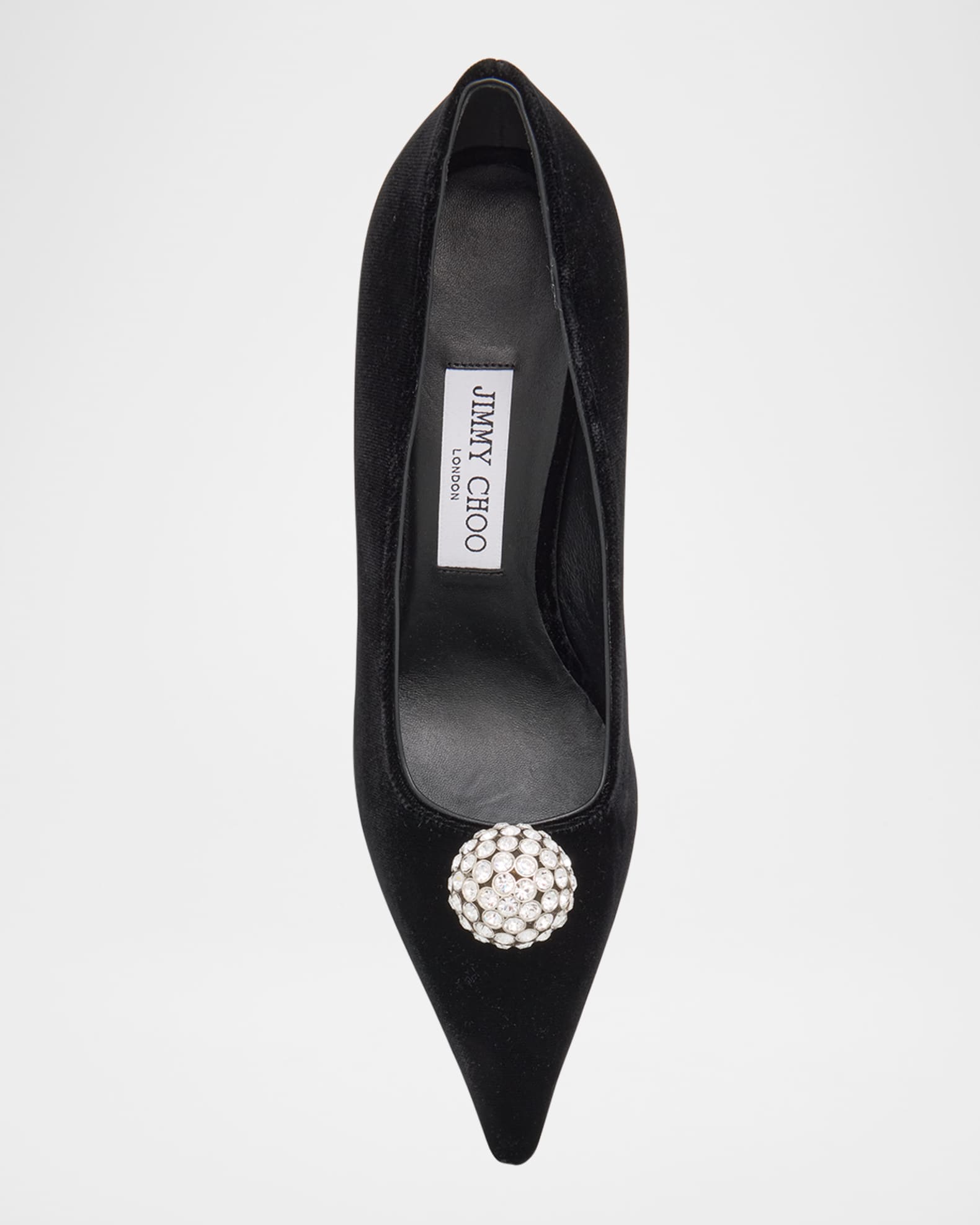 【送料&関税込】Jimmy Choo Black Velvet Orb Pumps Orb Pump 50 | Black Velvet Pumps | JIMMY CHOO